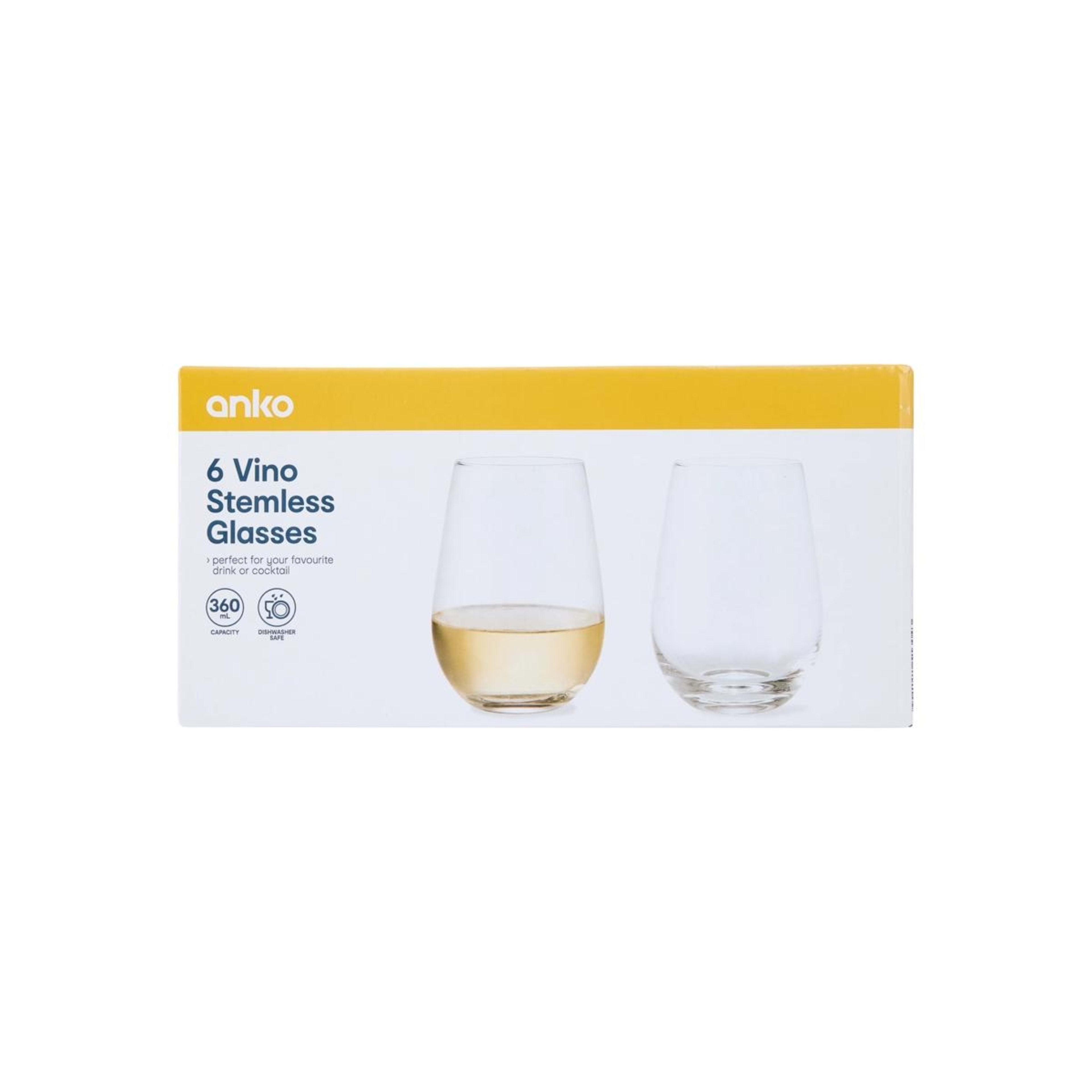 6 6 Vino Stemless Glasses, 6 of 6