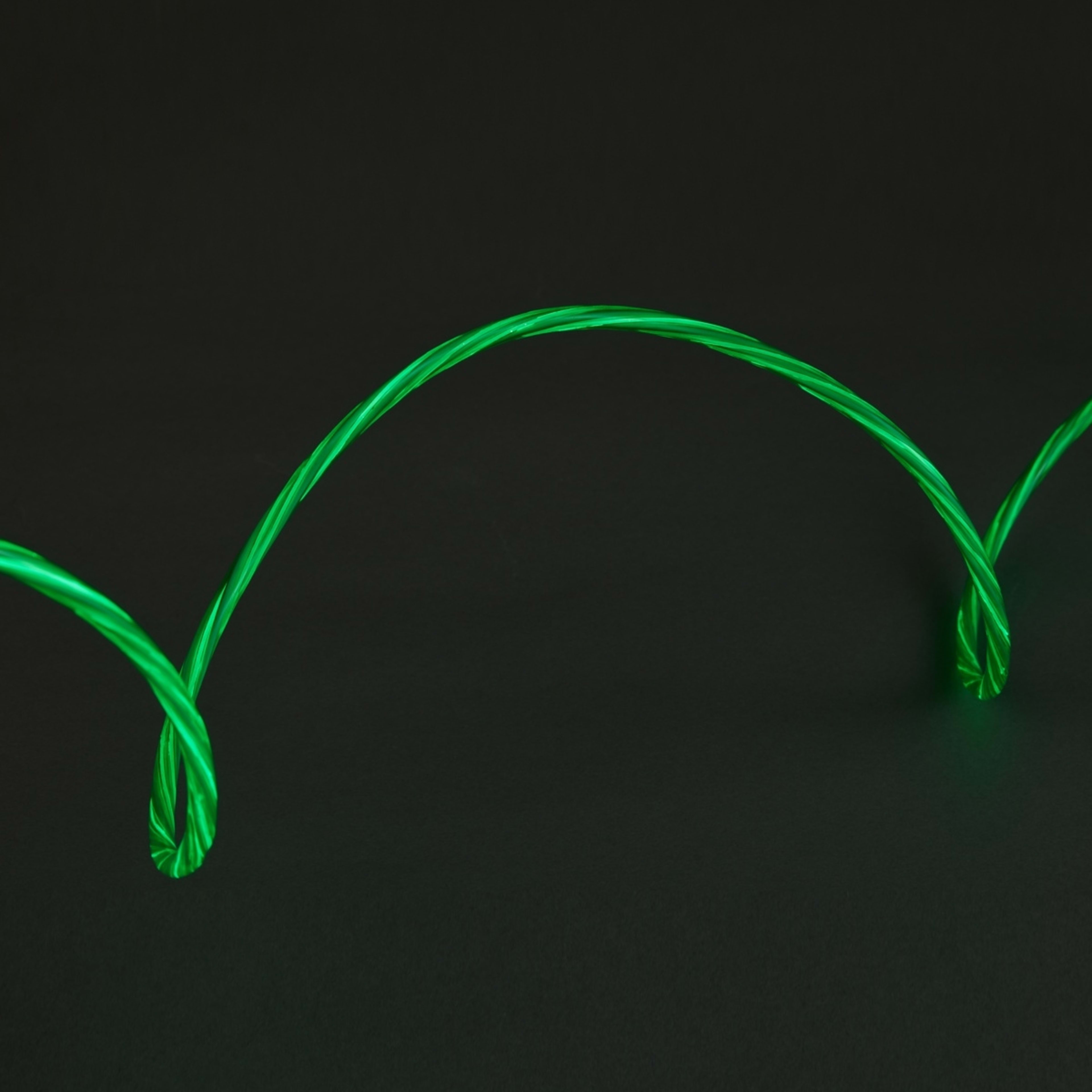 4 USB-A to USB-C Light Up Cable - Green, 4 of 5