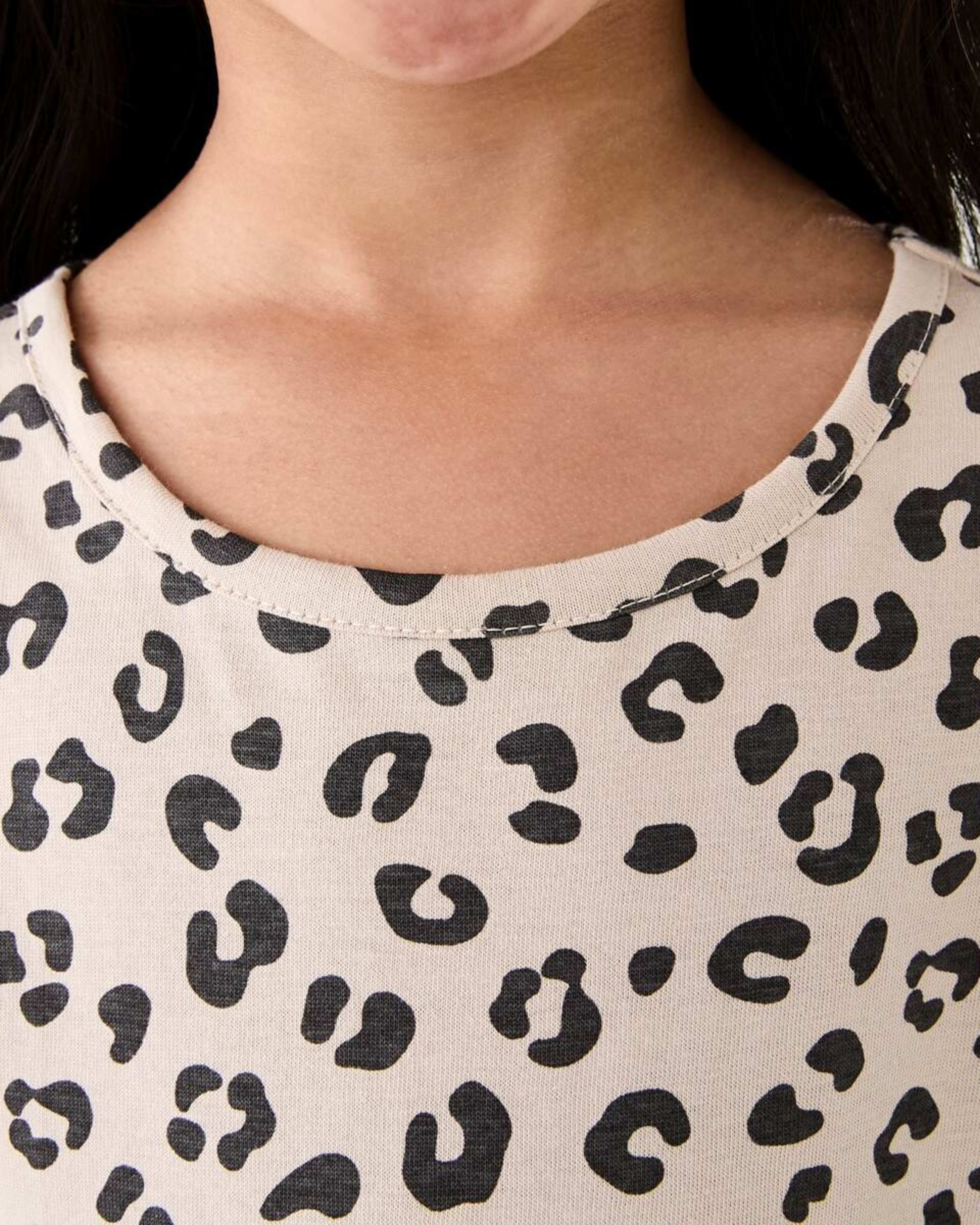 4 Long Sleeve Jersey Dress Leopard, 4 of 9