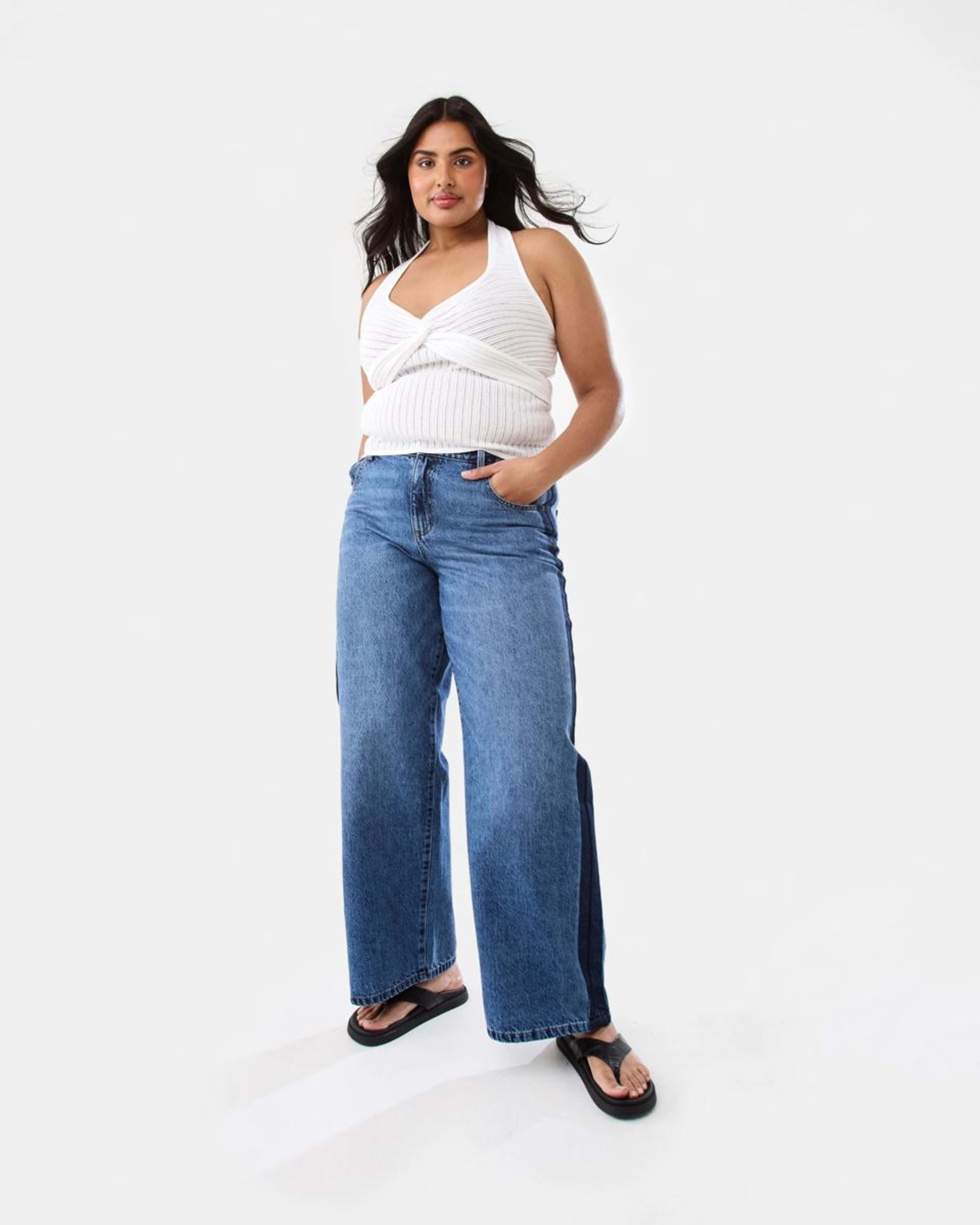 4 Halter Twist Front Top WHITE, 4 of 9