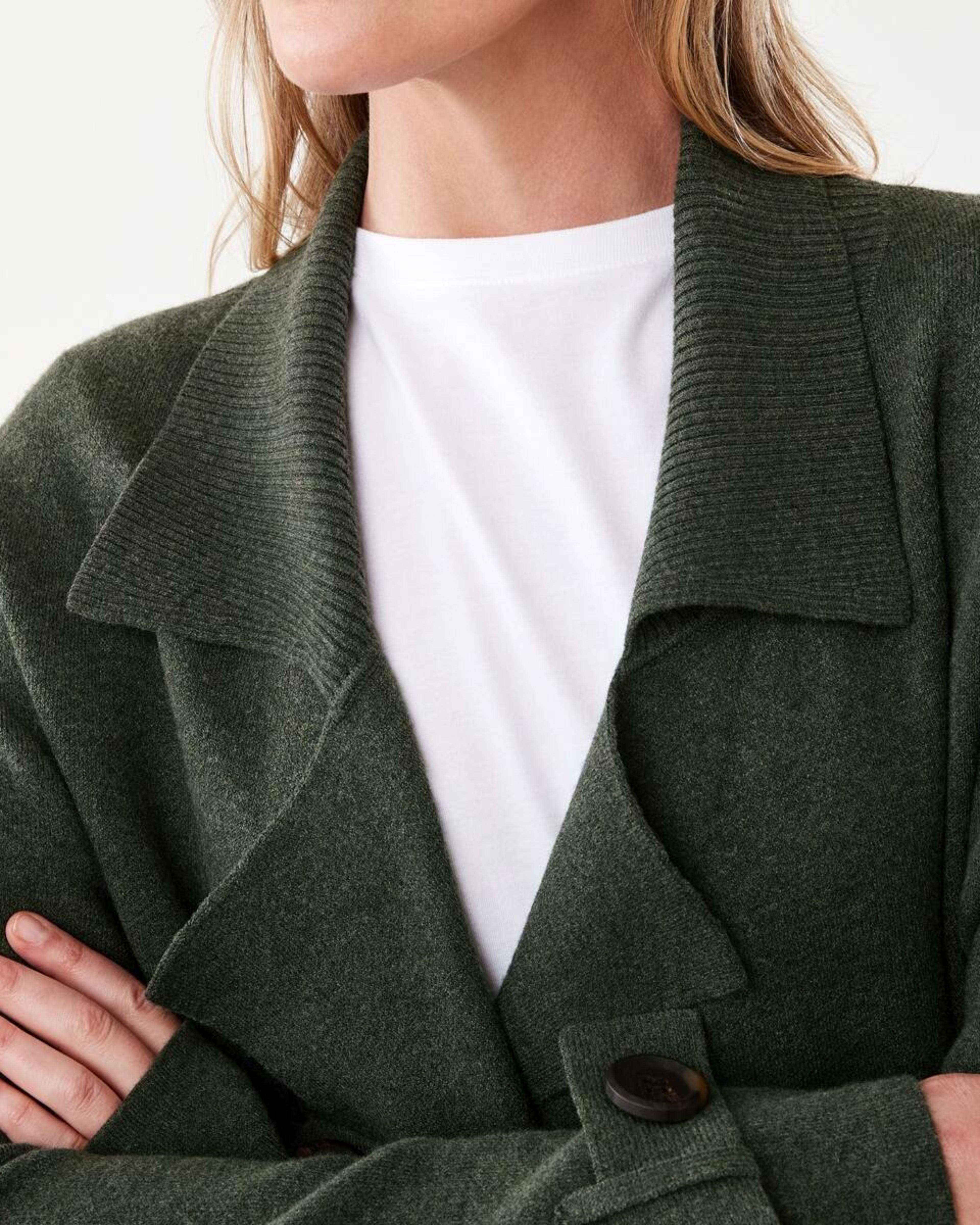 7 Trench Coatigan Grn Olive, 7 of 9