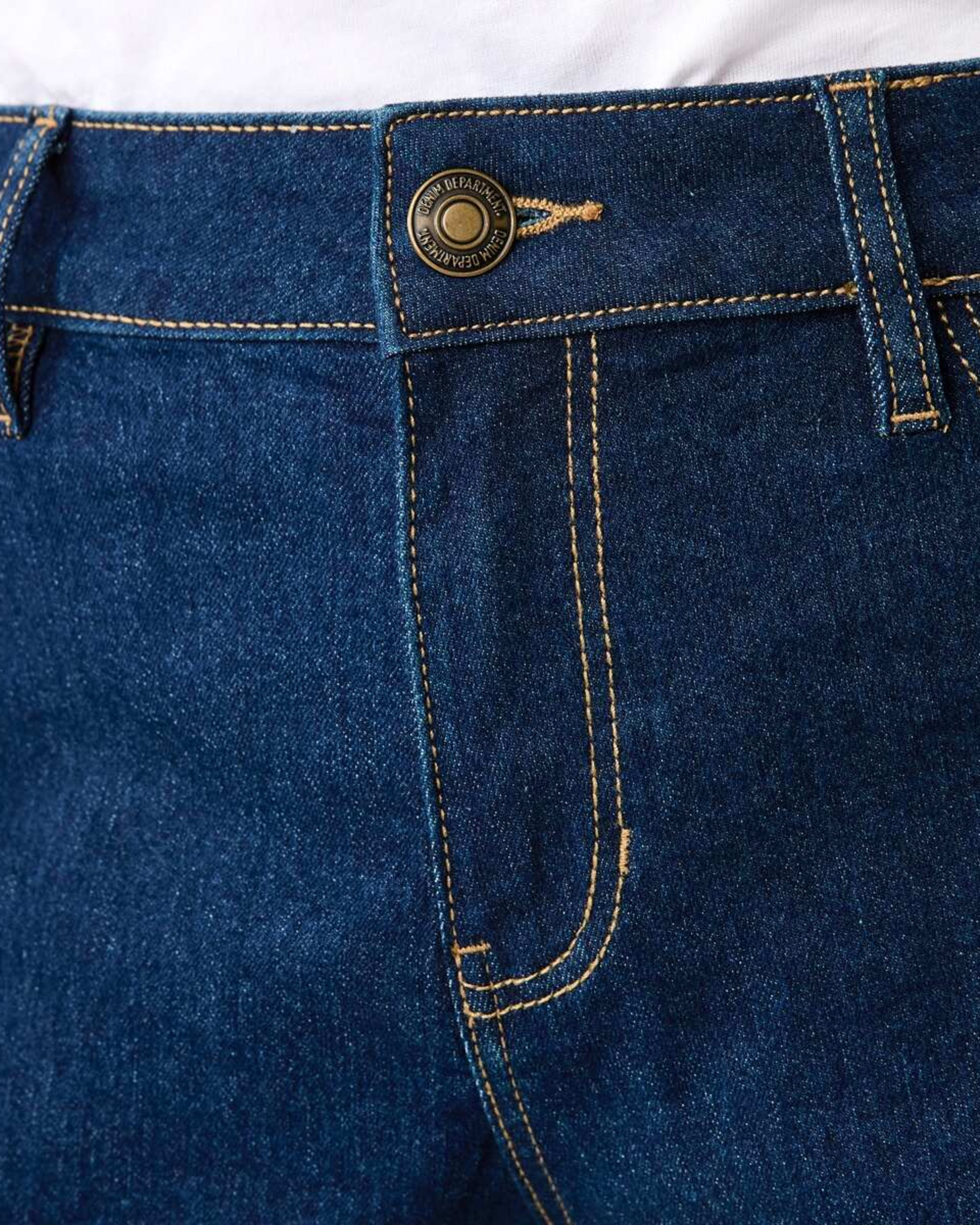 5 Mid Rise Denim Shorts INDIGO WASH, 5 of 8
