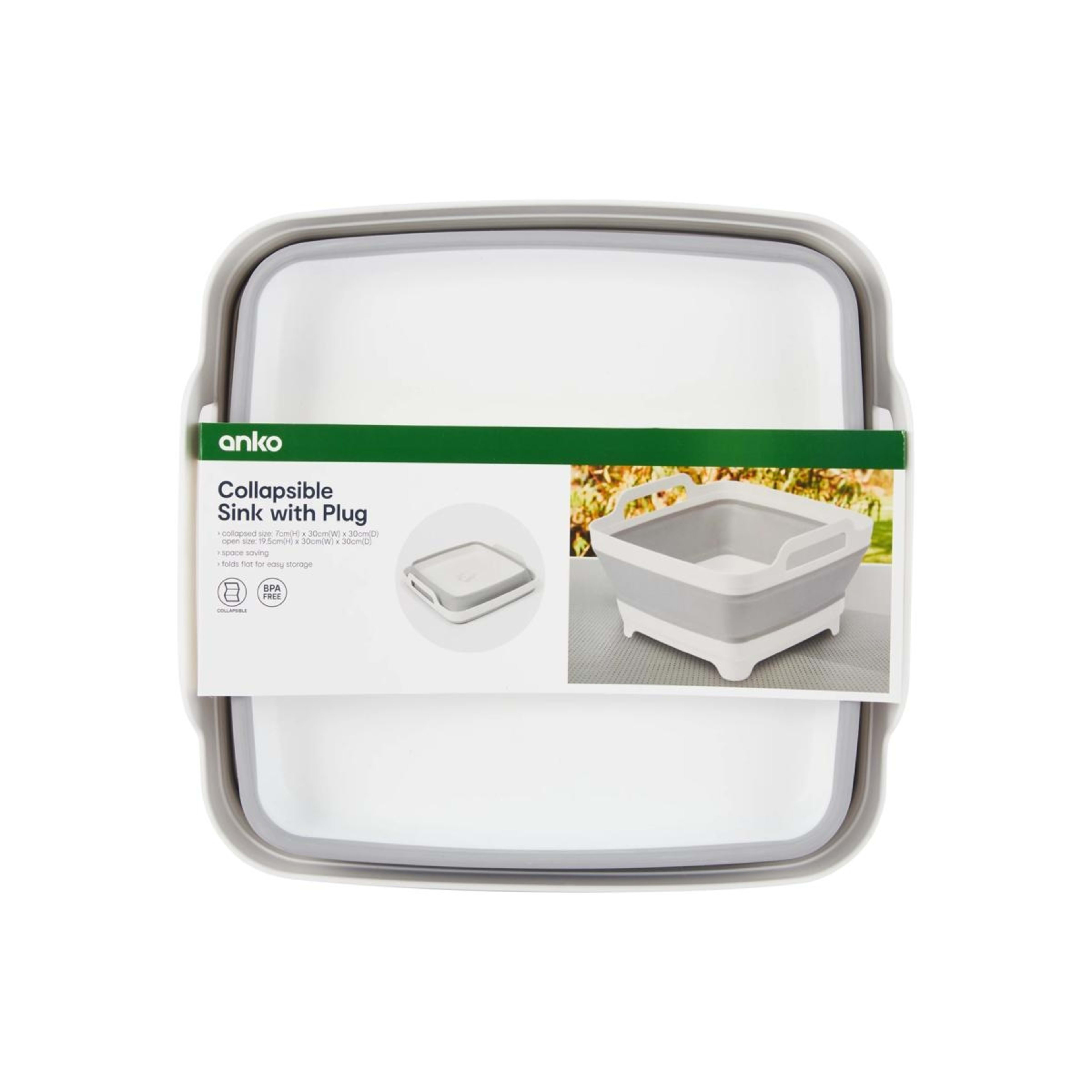 9 Collapsible Sink with Plug, 9 of 10