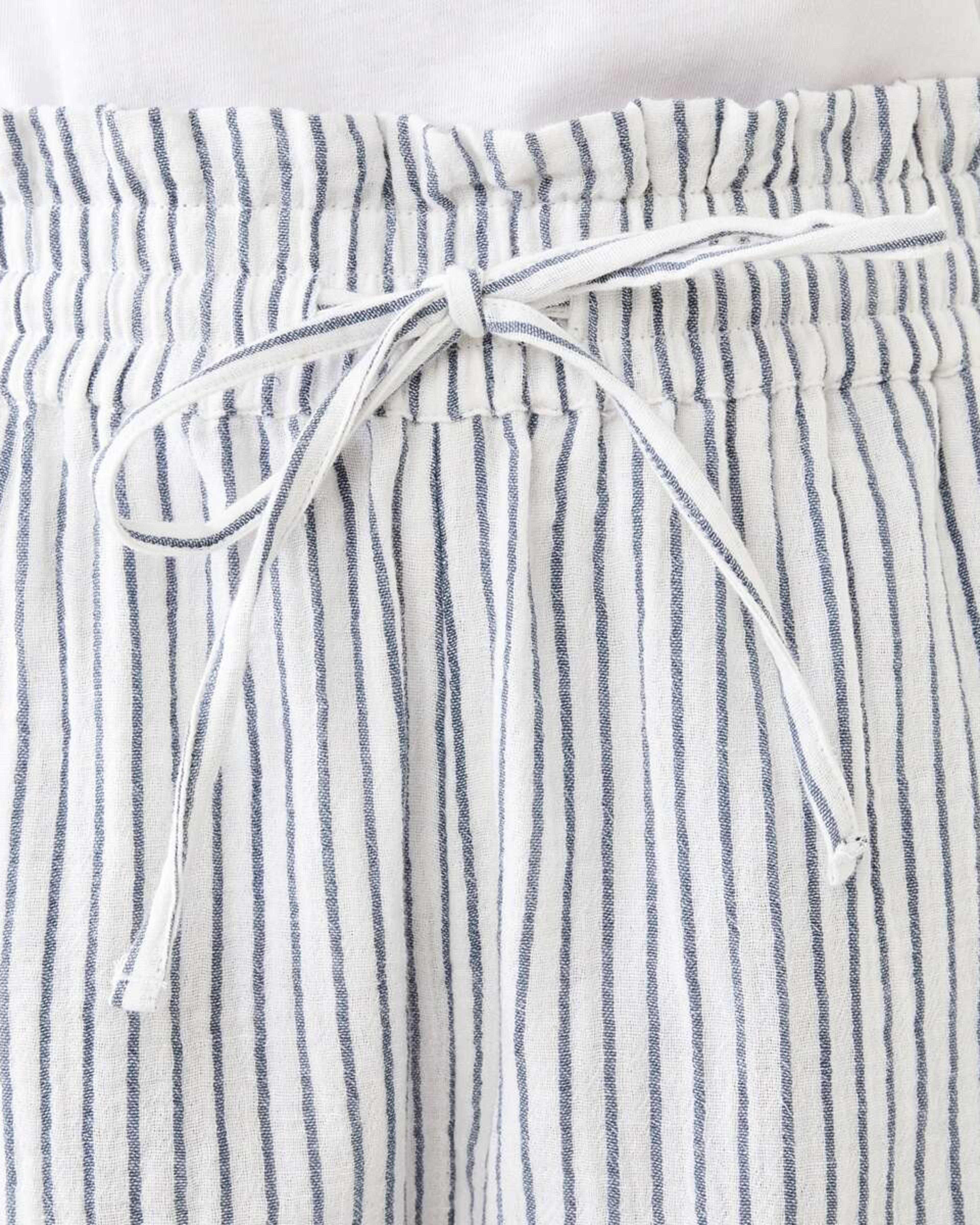 4 Paperbag Double Cloth Shorts Indigo Str, 4 of 7