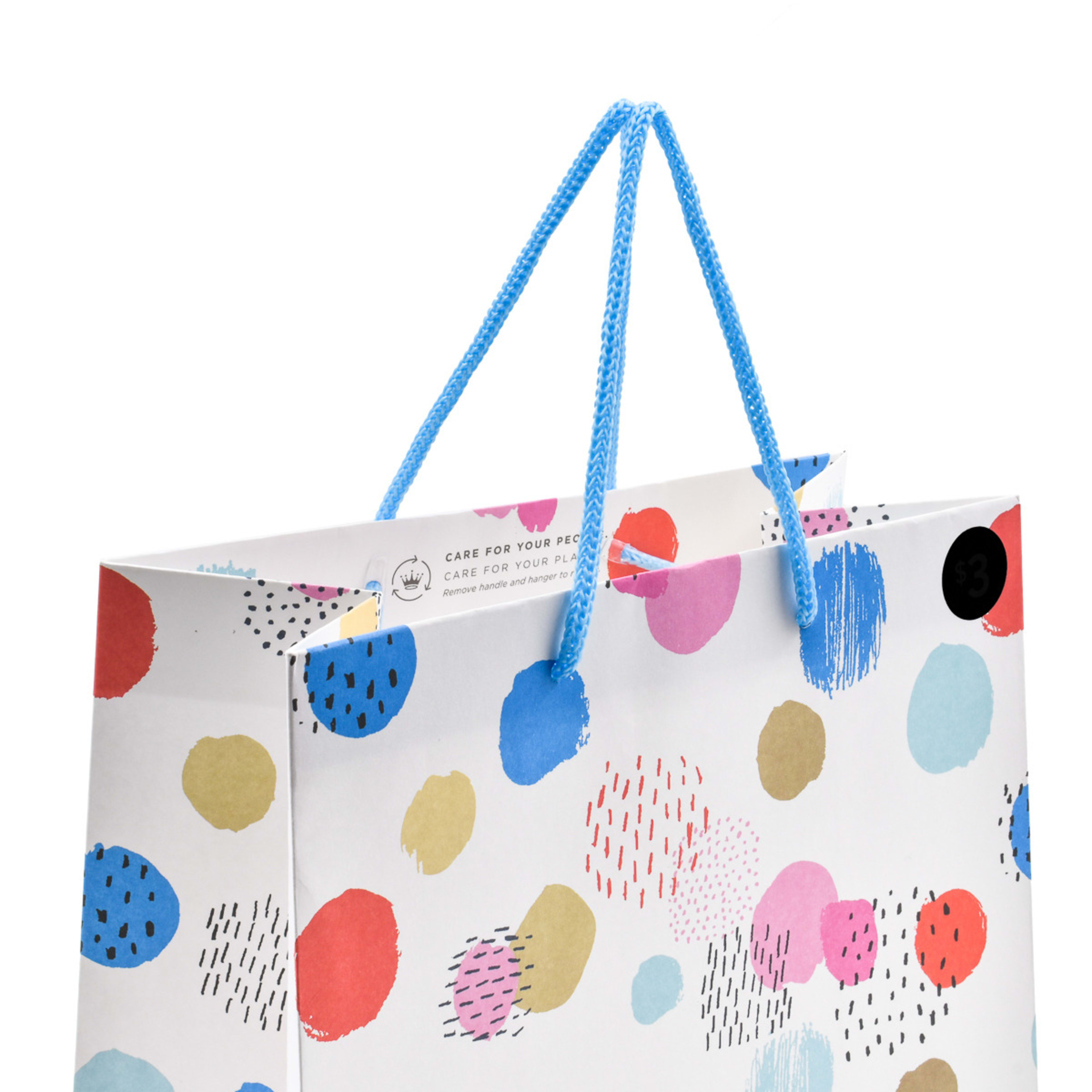 Hallmark Medium Gift Bag Bright Dots Kmart