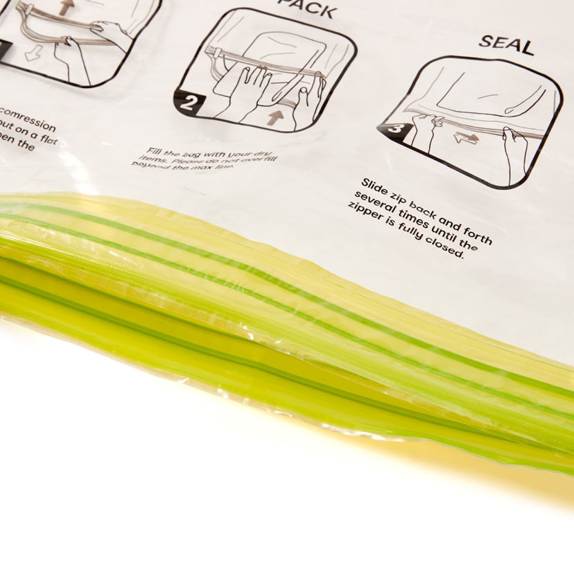 Travel Compression Storage Bags Clear Kmart