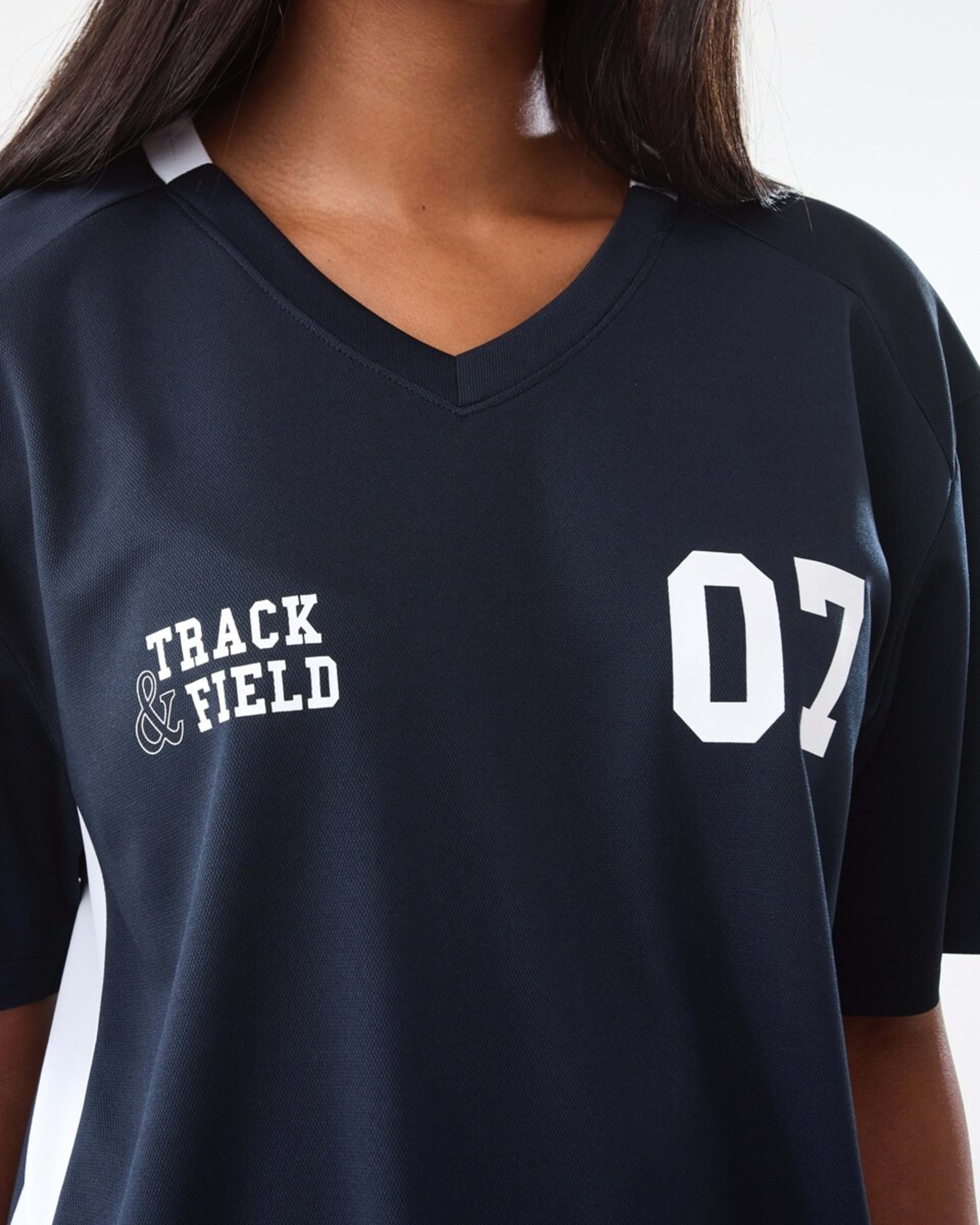 7 Short Sleeve Oversized Varsity Top Track 07, 7 of 8