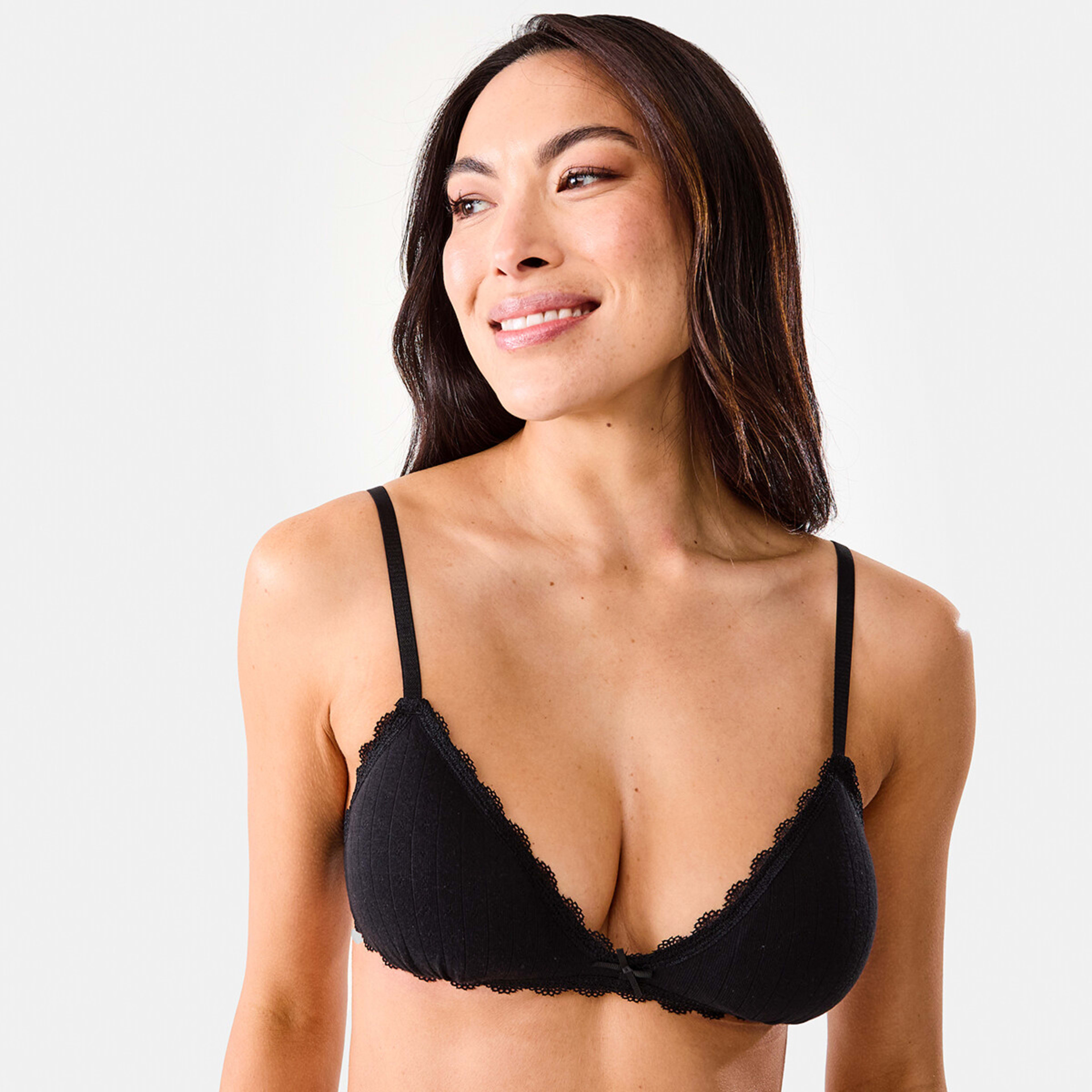 4 Pointelle Bralette Black, 4 of 6