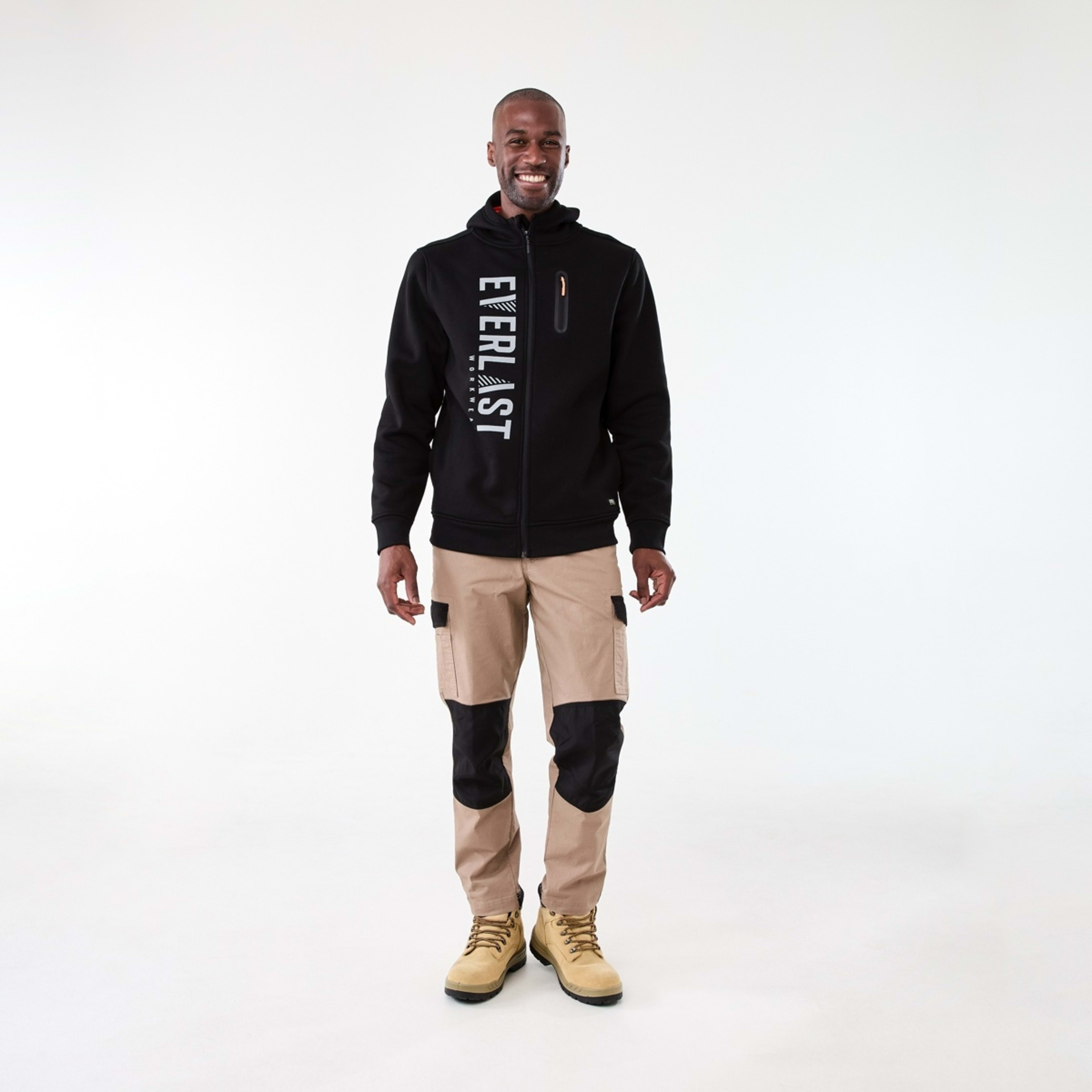 10 Everlast Work Zip Through Hoodie Black, 10 of 10