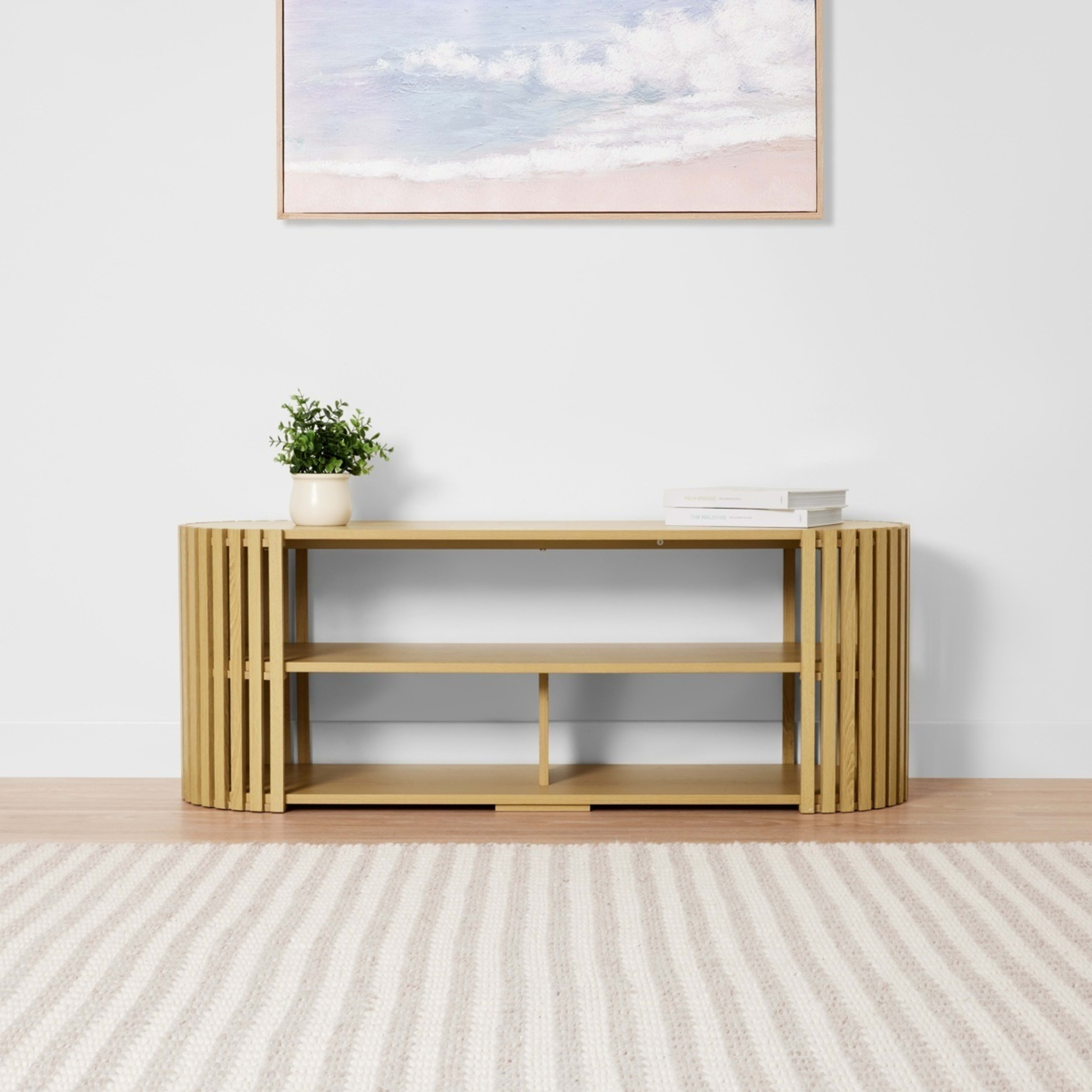 1 Nate Entertainment Unit - Brown