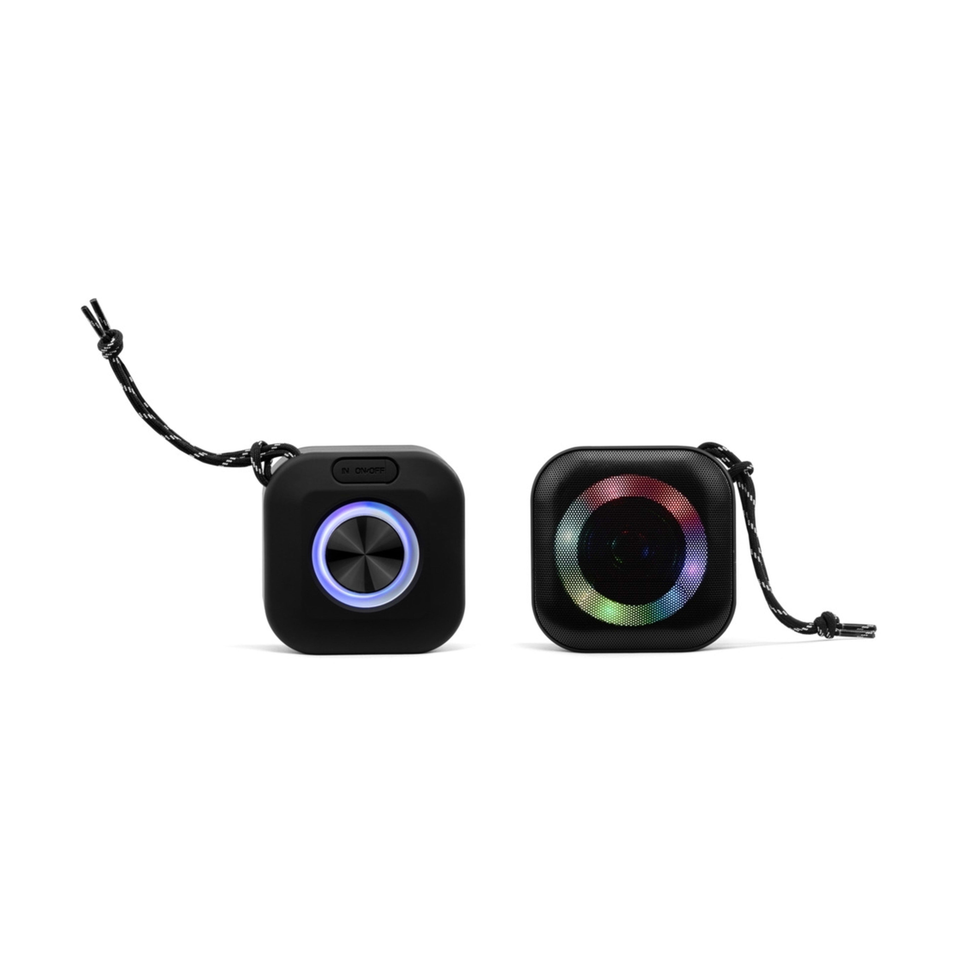 Bluetooth Speaker Square with RGB Lights Kmart