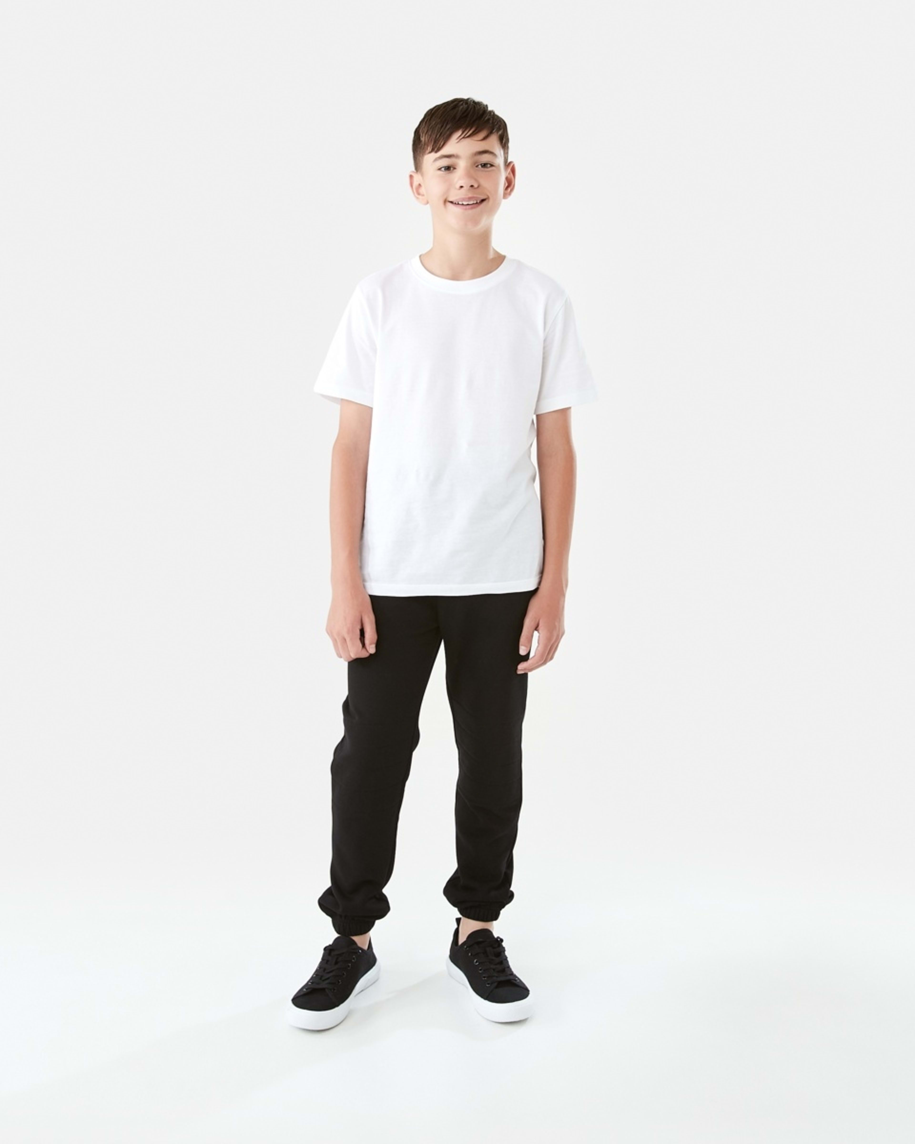 6 Knee Detail Trackpants Black, 6 of 9