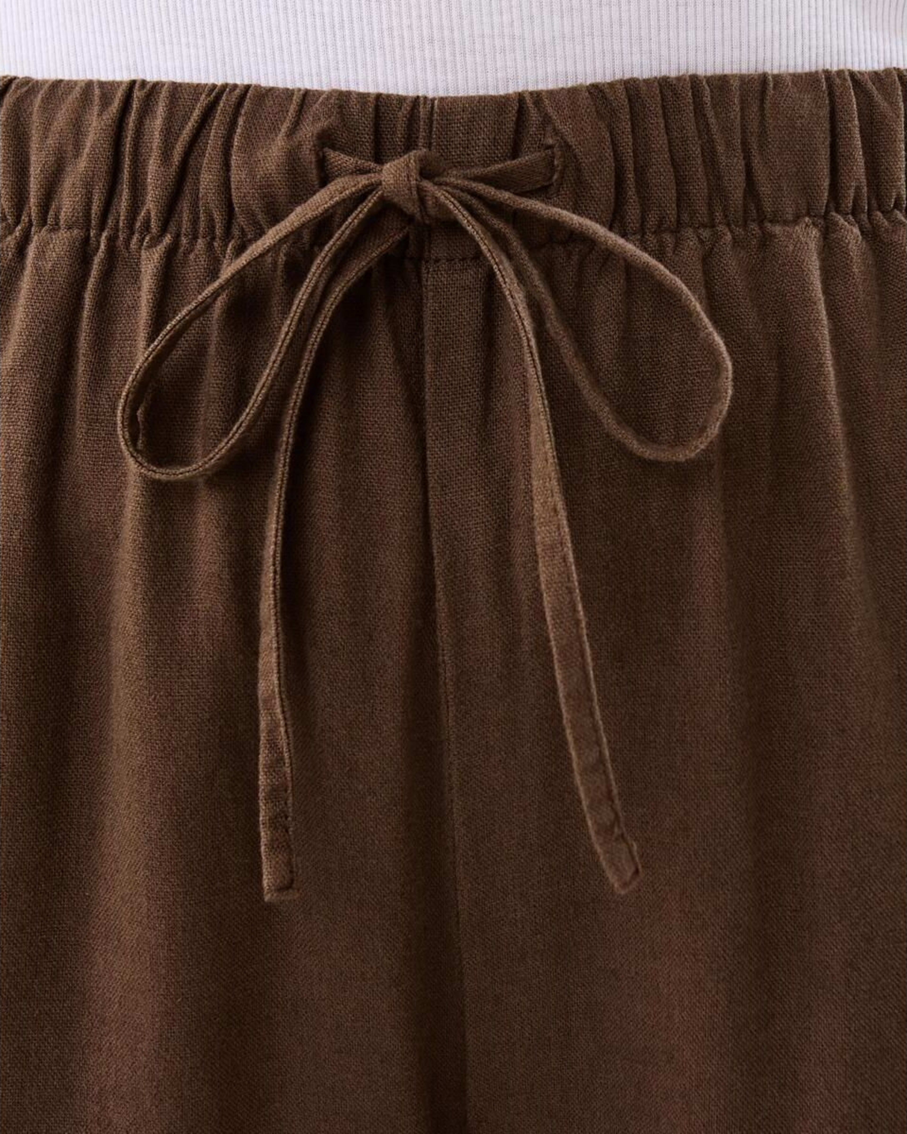 4 Wide Full Length Pants Mochbrown, 4 of 5