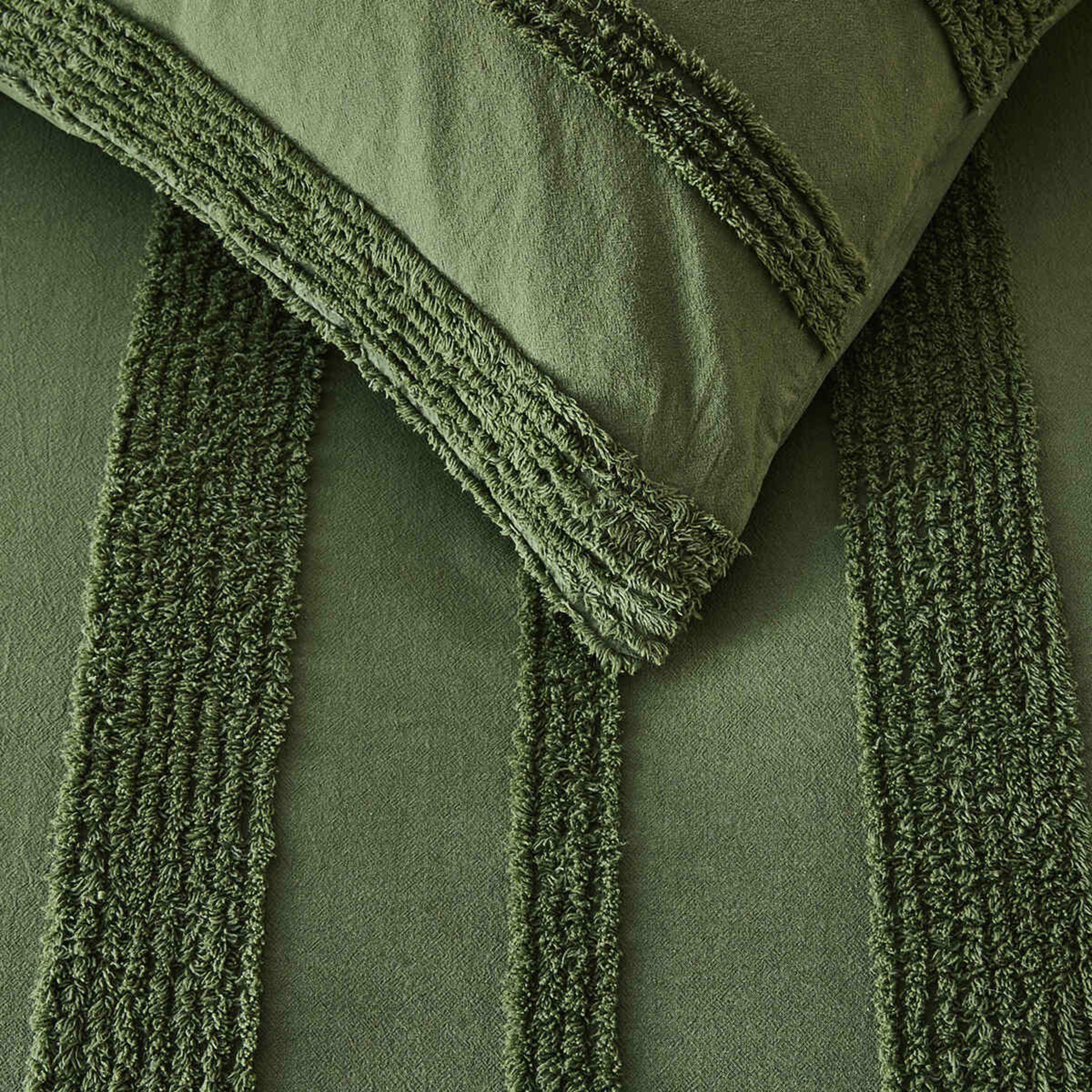 3 Willow Cotton Quilt Cover Set - Queen Bed, Forest, 3 of 6