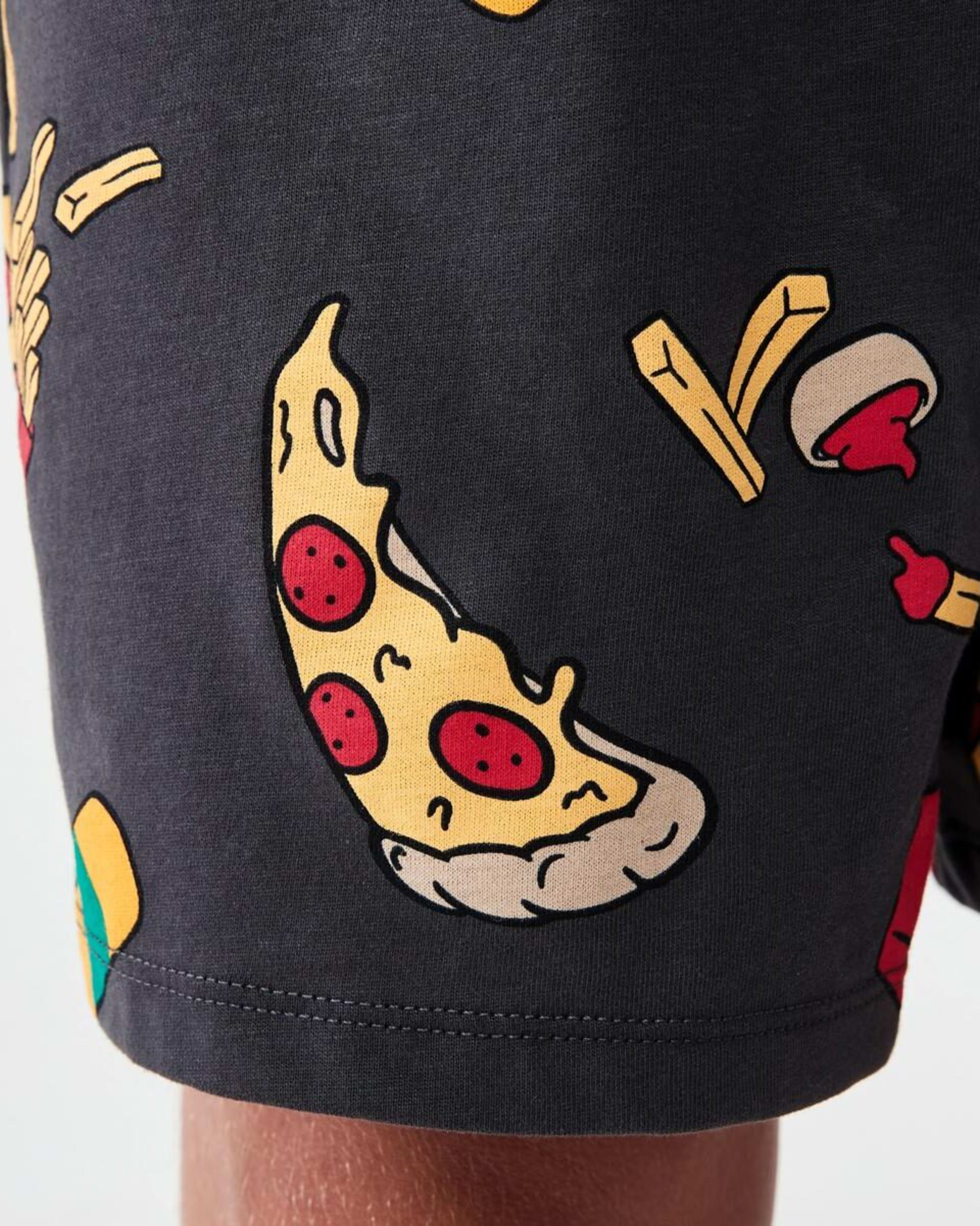 6 Short Sleeve Jersey Pyjama Set FAST FOOD, 6 of 6