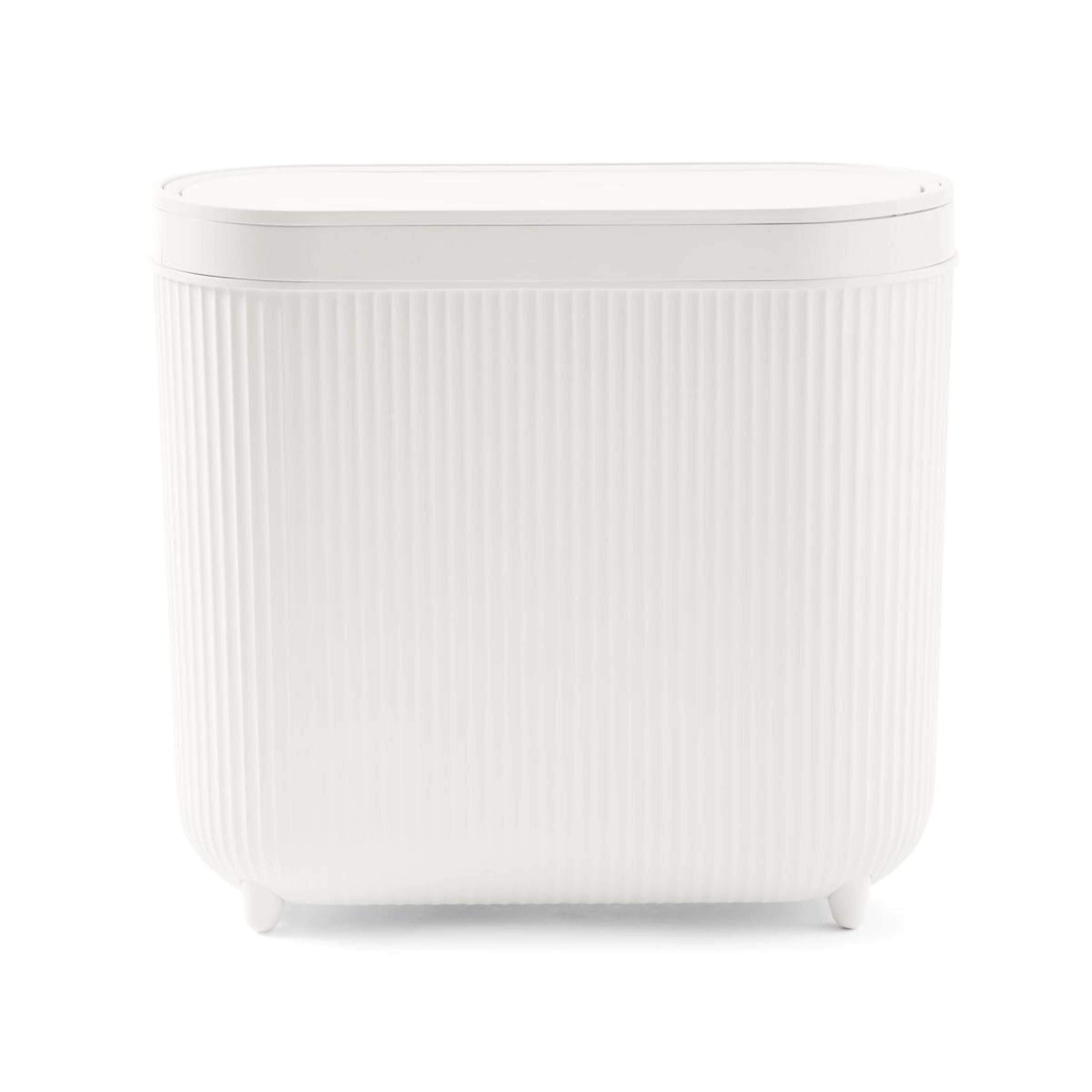 7 8L Push Top Bin - White, 7 of 10