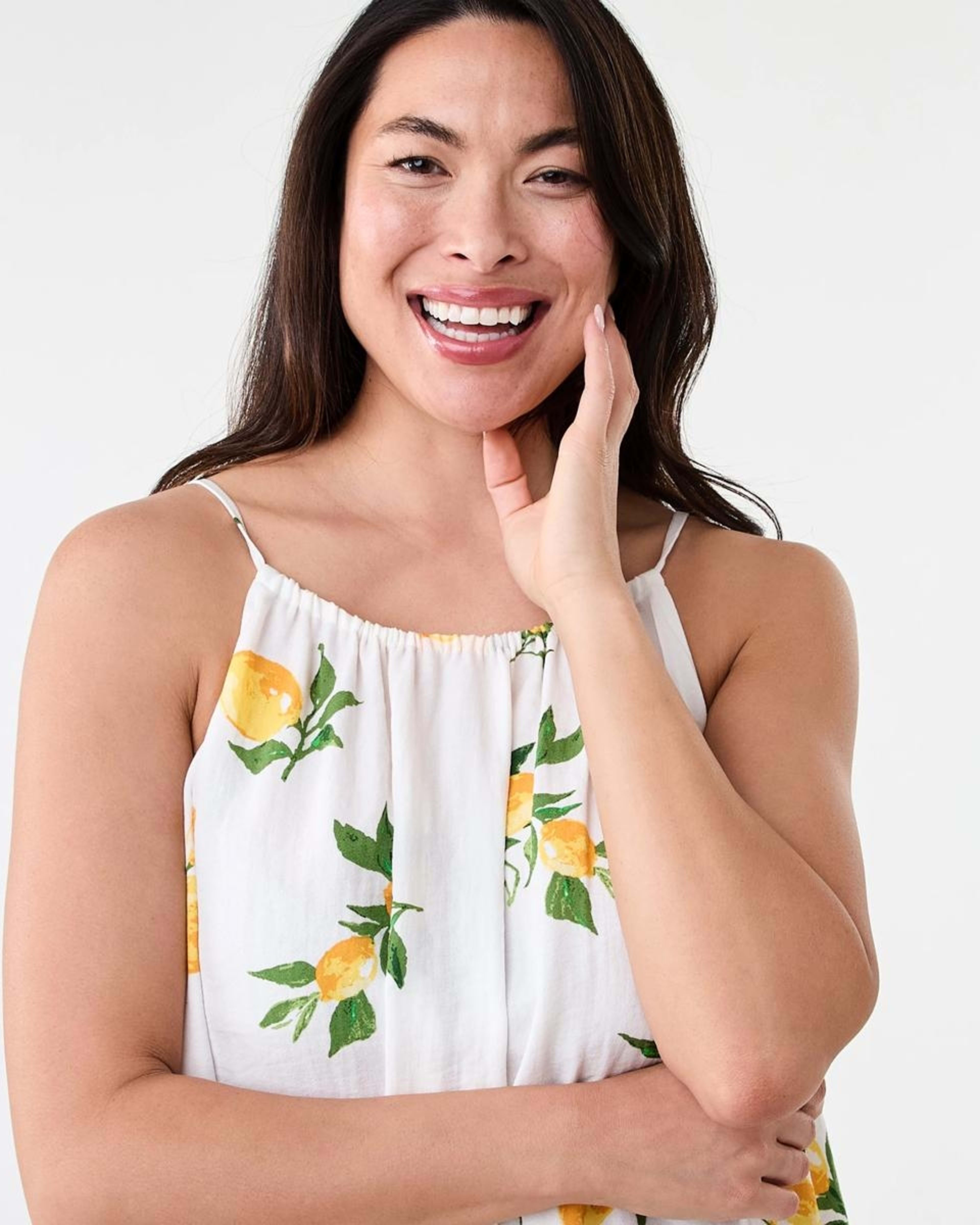 4 Sleeveless Textured Mini Dress Lemons, 4 of 7