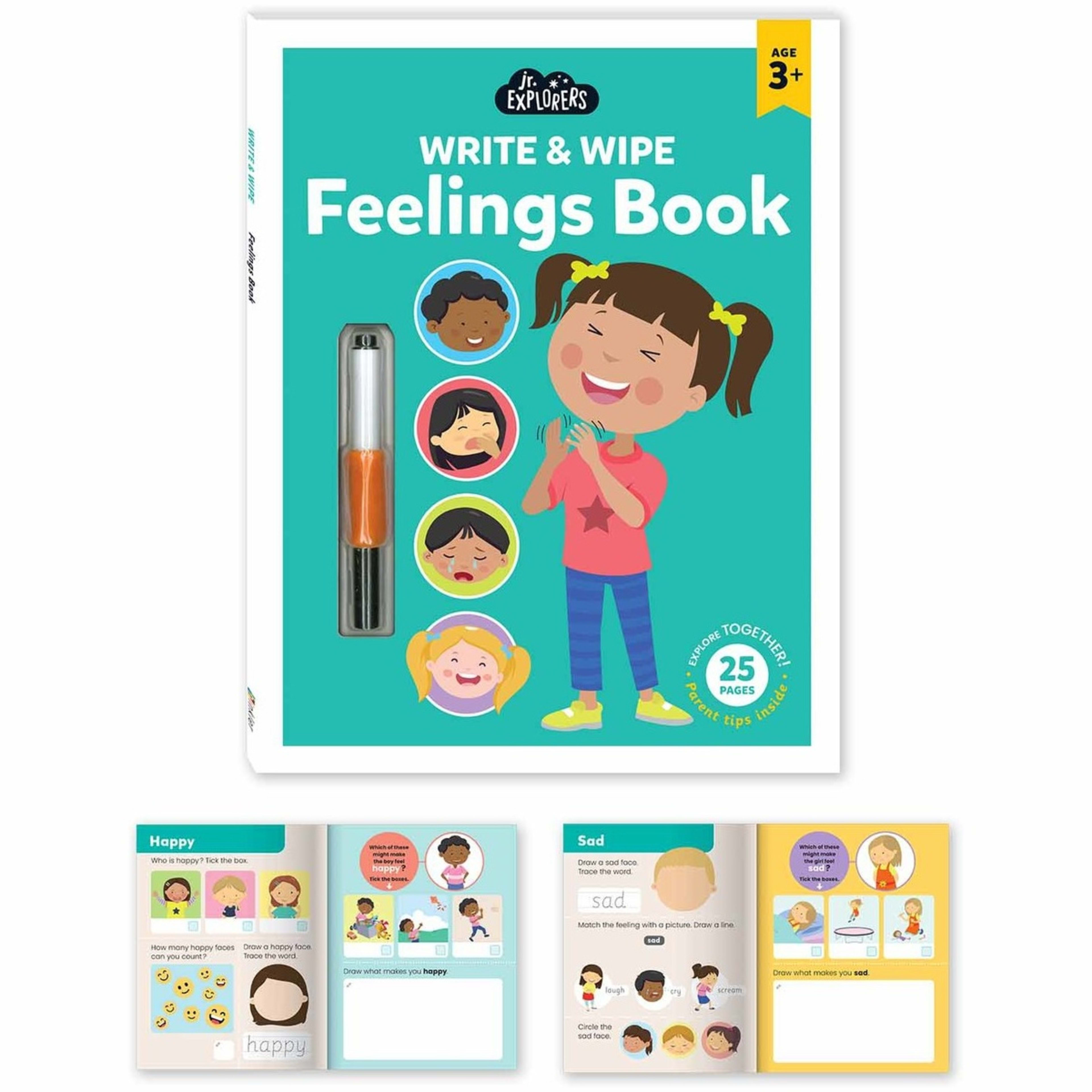 Write & Wipe Feelings Book Kmart