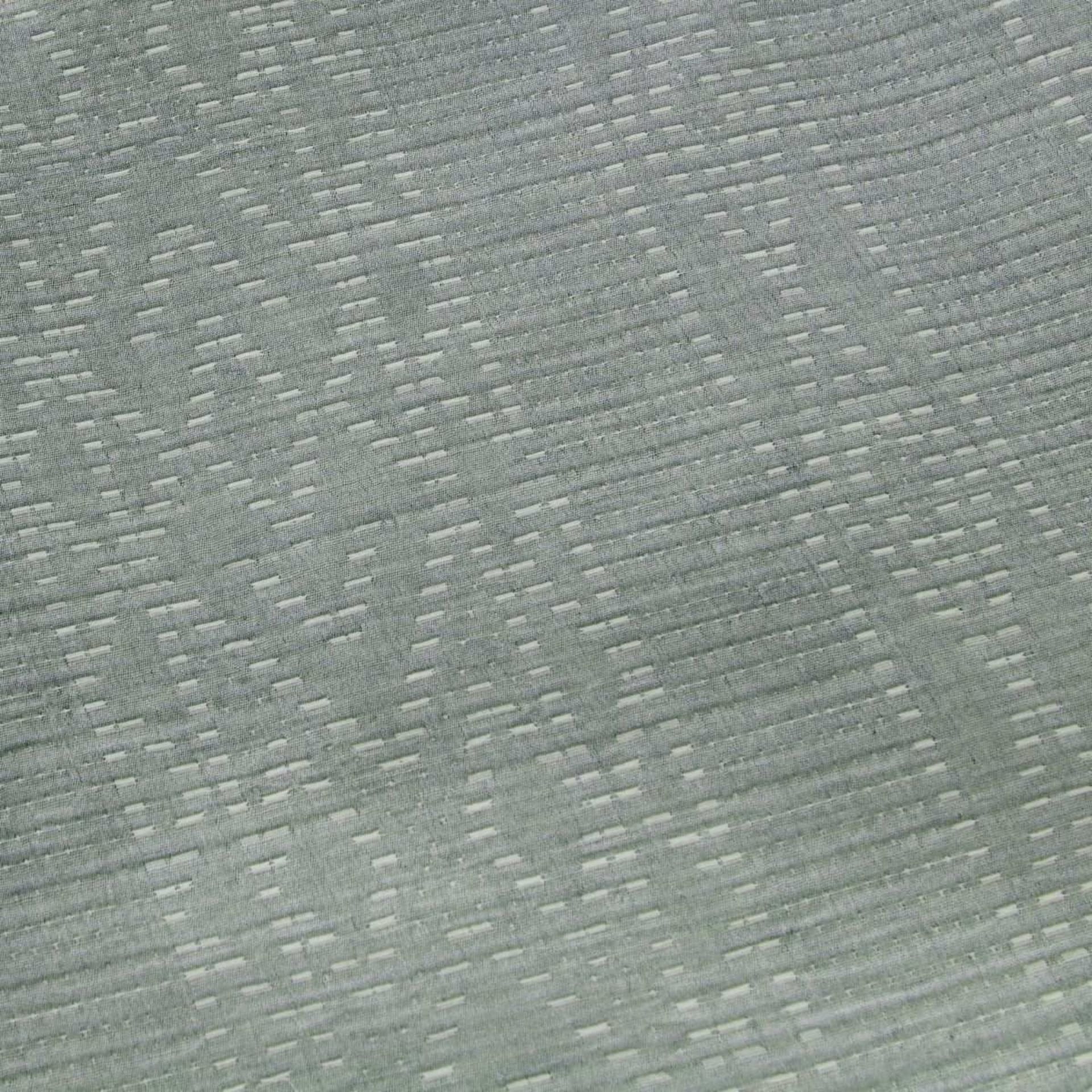 Isla Cotton Quilt Cover Set Super King Bed, Green and White Kmart