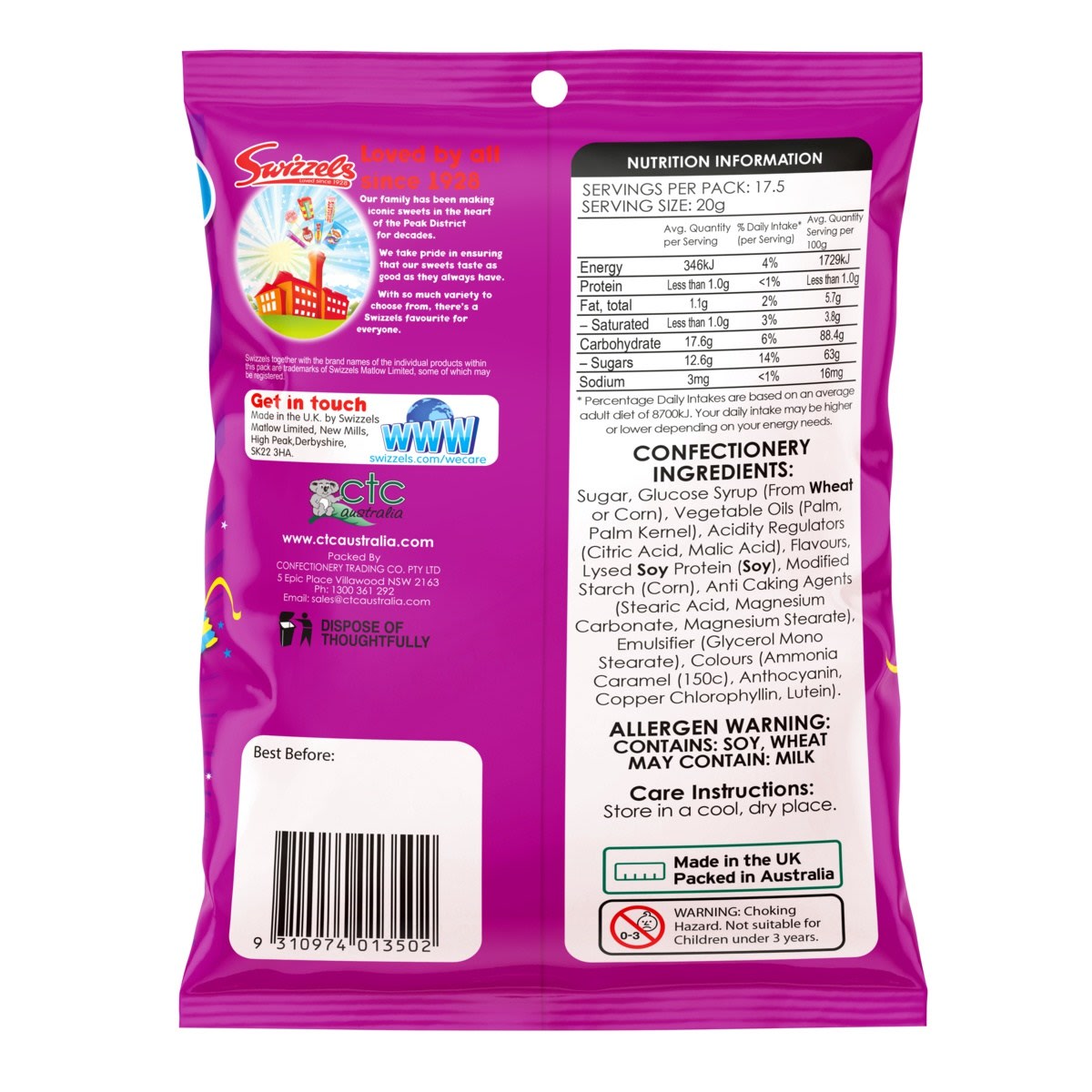 35 Piece Swizzels Curious Chews 350g - Kmart