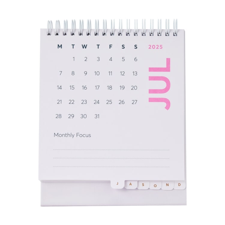 2025 Desk Calendar Swirl Kmart NZ