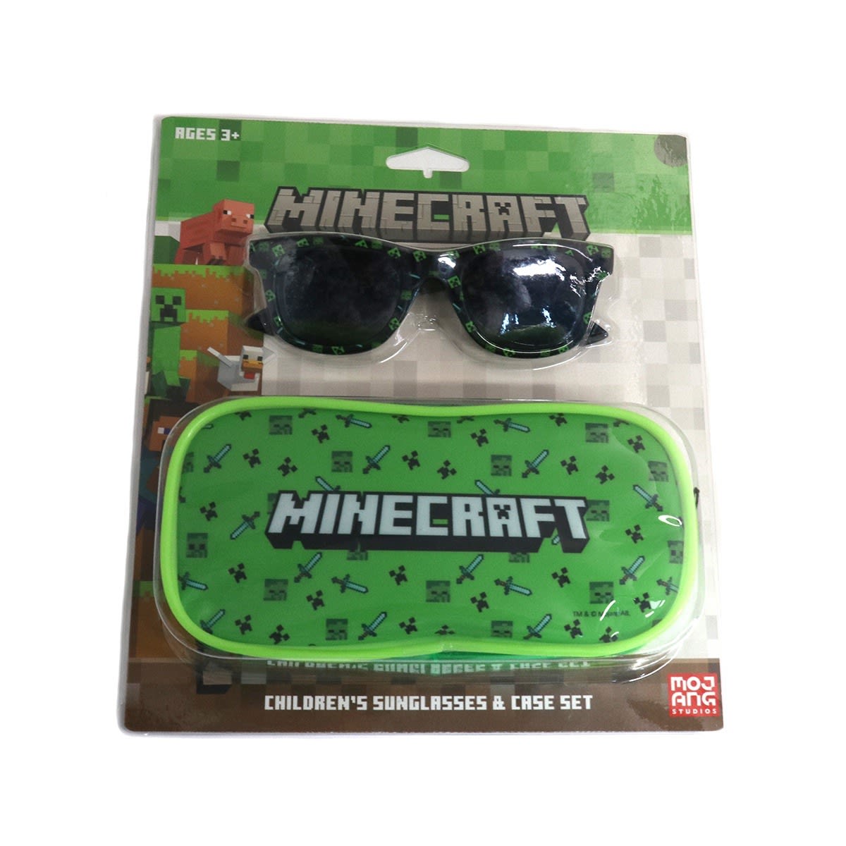 Minecraft License Sunglasses and Case Set Kmart