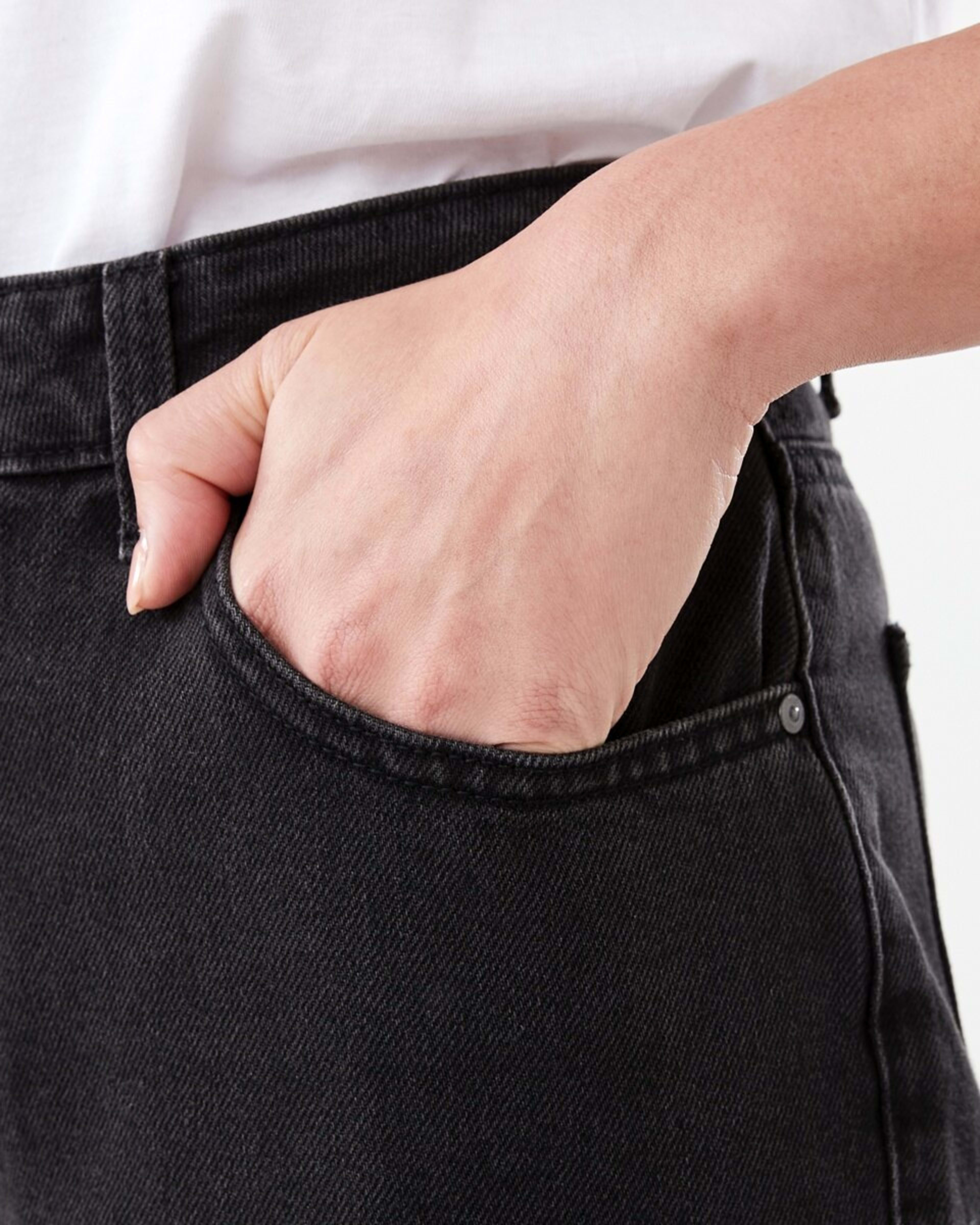5 Straight Leg Jeans BLACK WASH, 5 of 5
