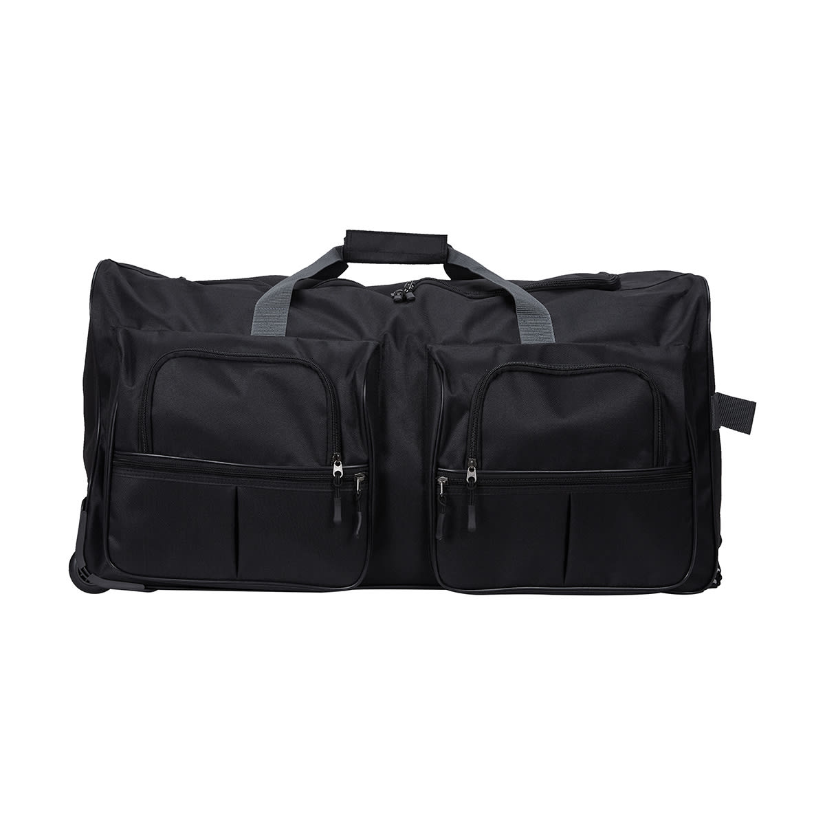 Duffle Bag with Wheels Black Kmart