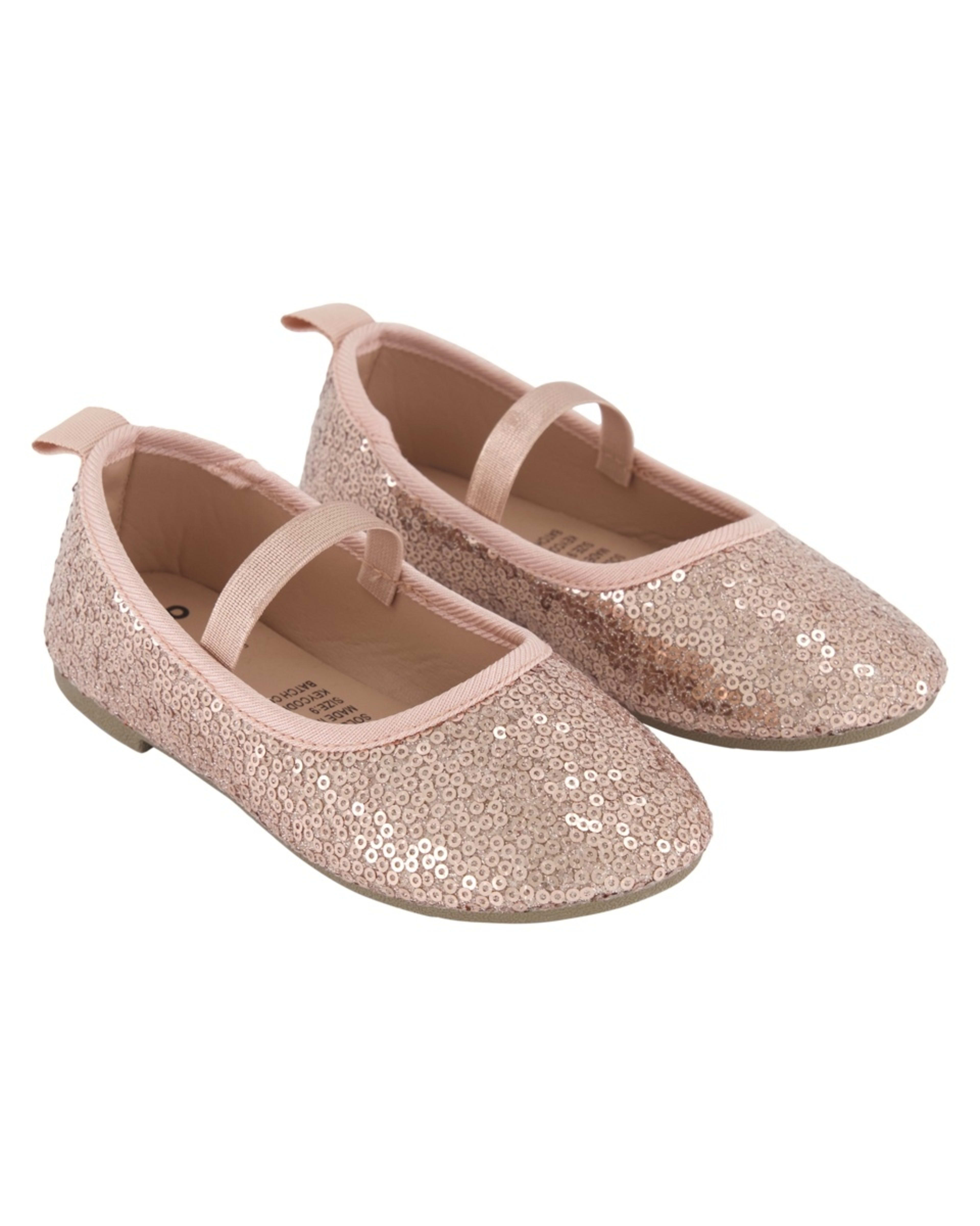4 Junior Sequin Flats ROSEGOLD SEQUIN, 4 of 5