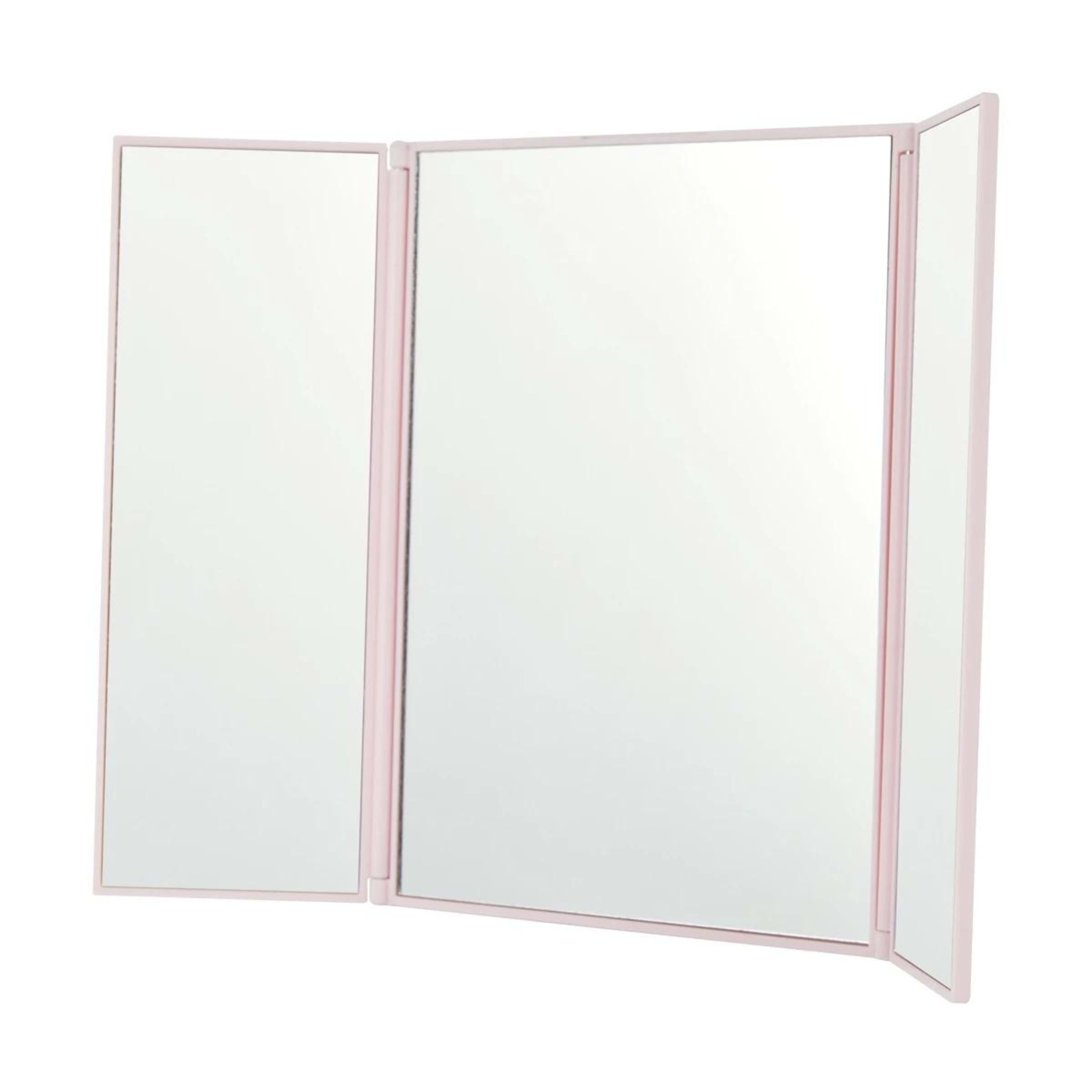 1 OXX Travel Fold-Out Travel Mirror - Pink, 1 of 8