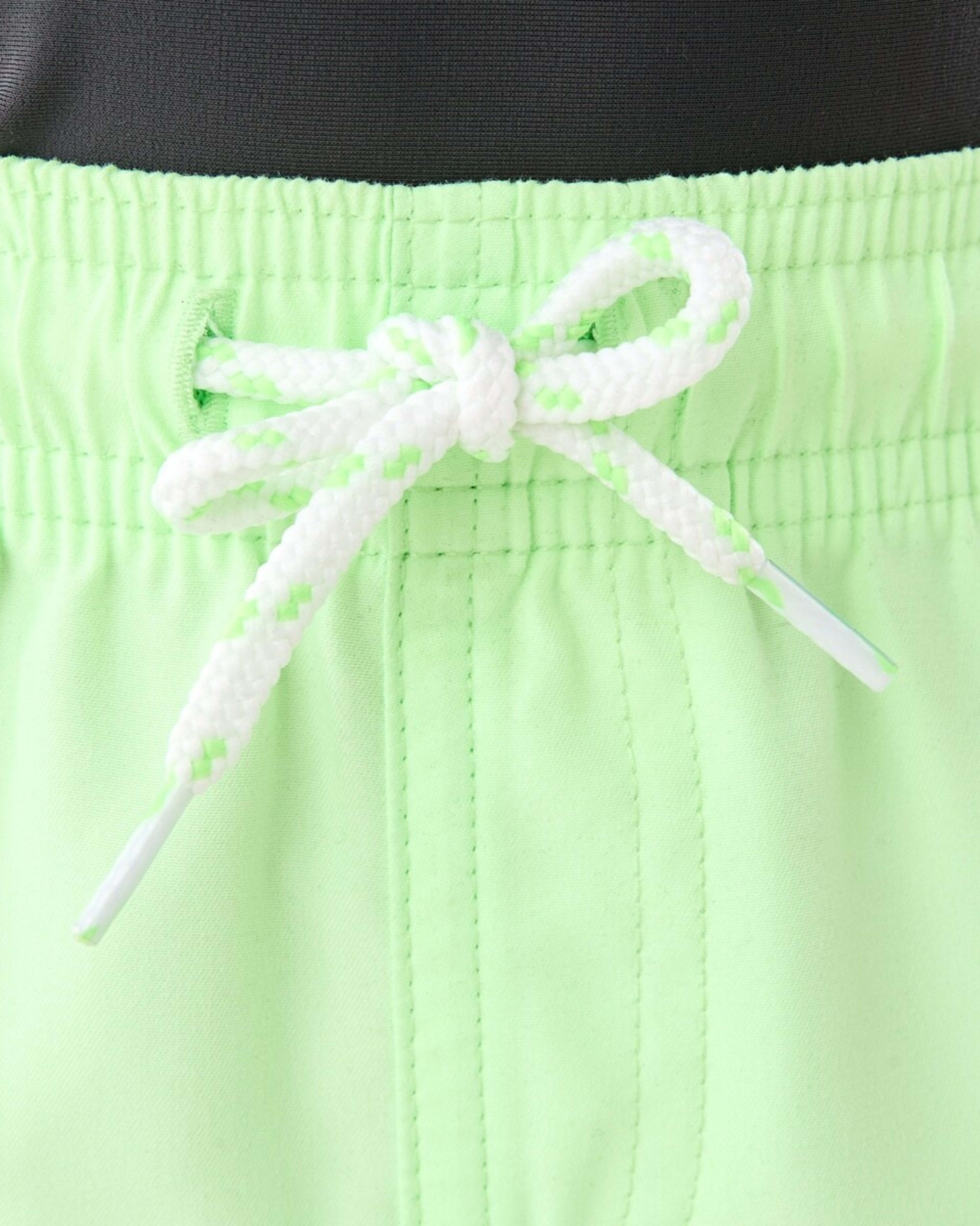 3 Plain Boardshorts FLURO LIME, 3 of 5