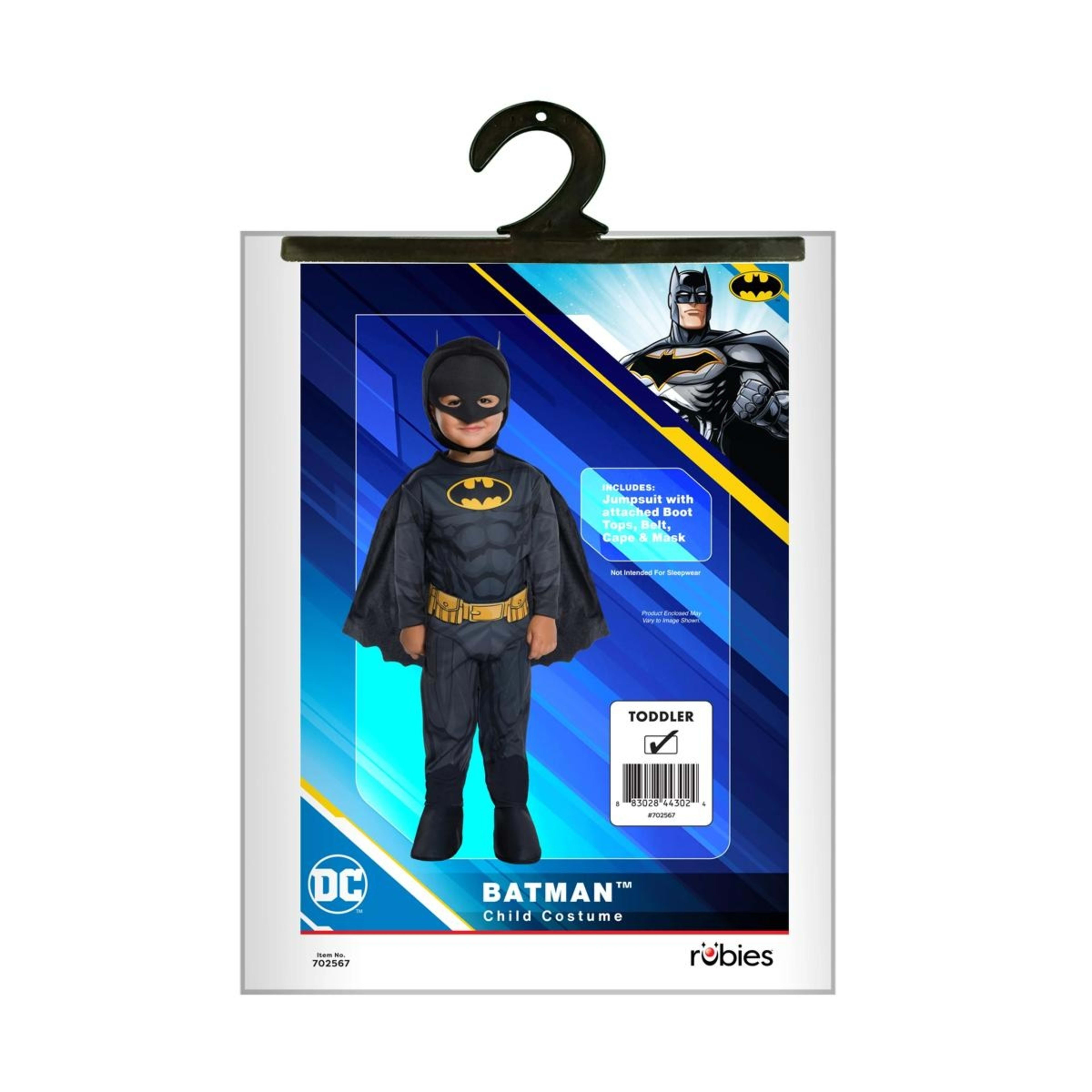 5 DC Batman Toddler Costume - Ages 18-36 Months, 5 of 5