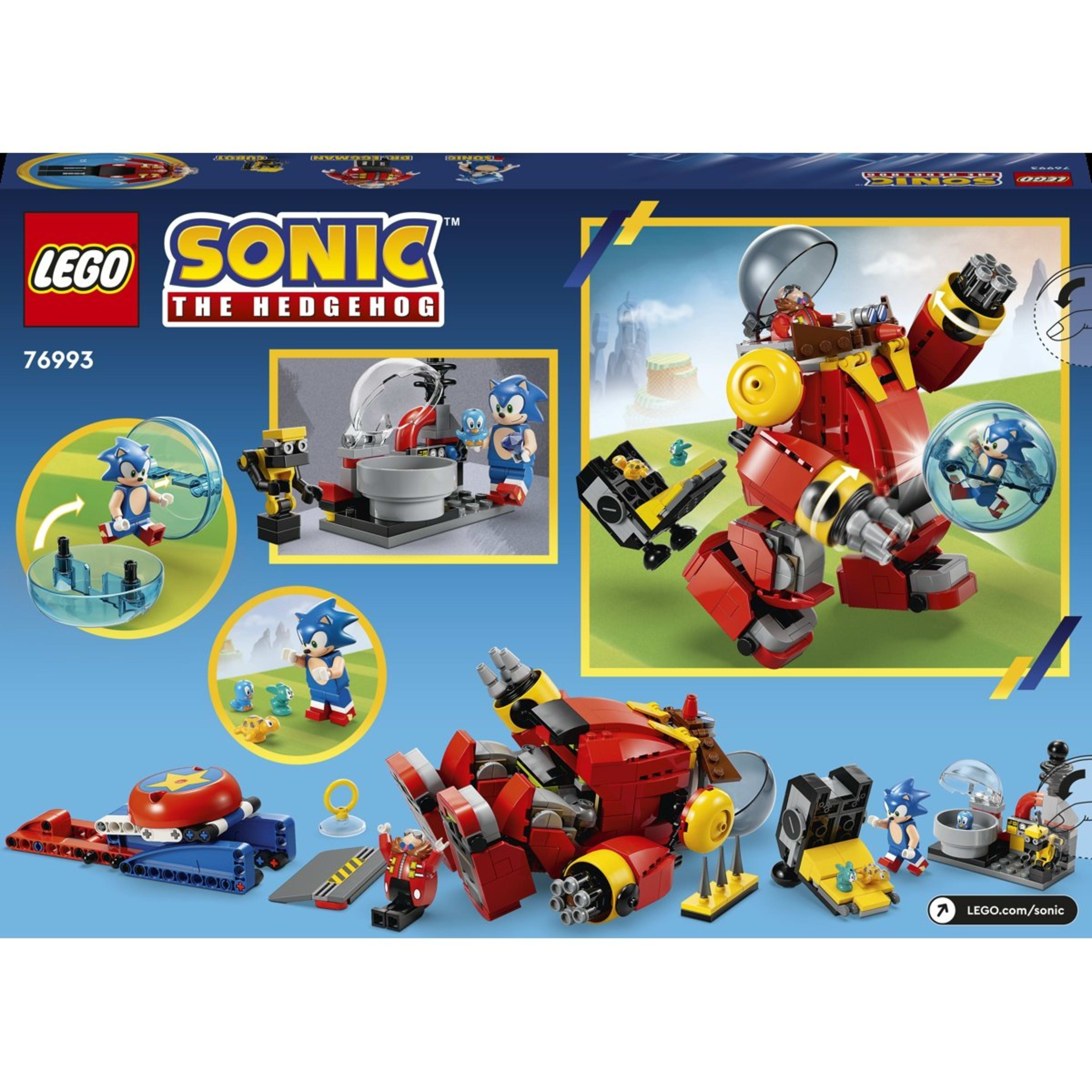 LEGO Sonic the Hedgehog Sonic vs. Dr. Eggman's Death Egg Robot 76993 ...