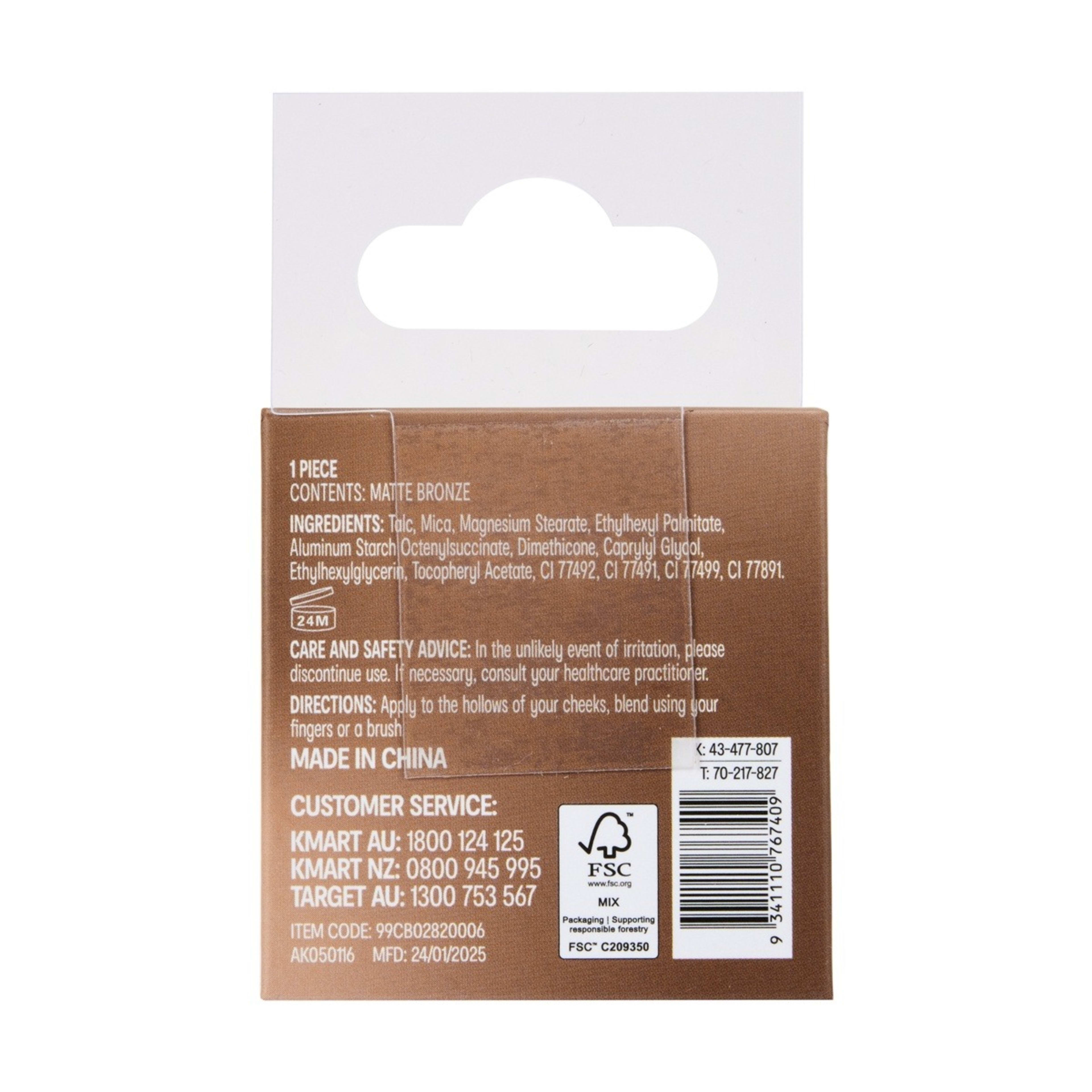 4 OXX Cosmetics Matte Bronze Powder - Mocha, 4 of 5