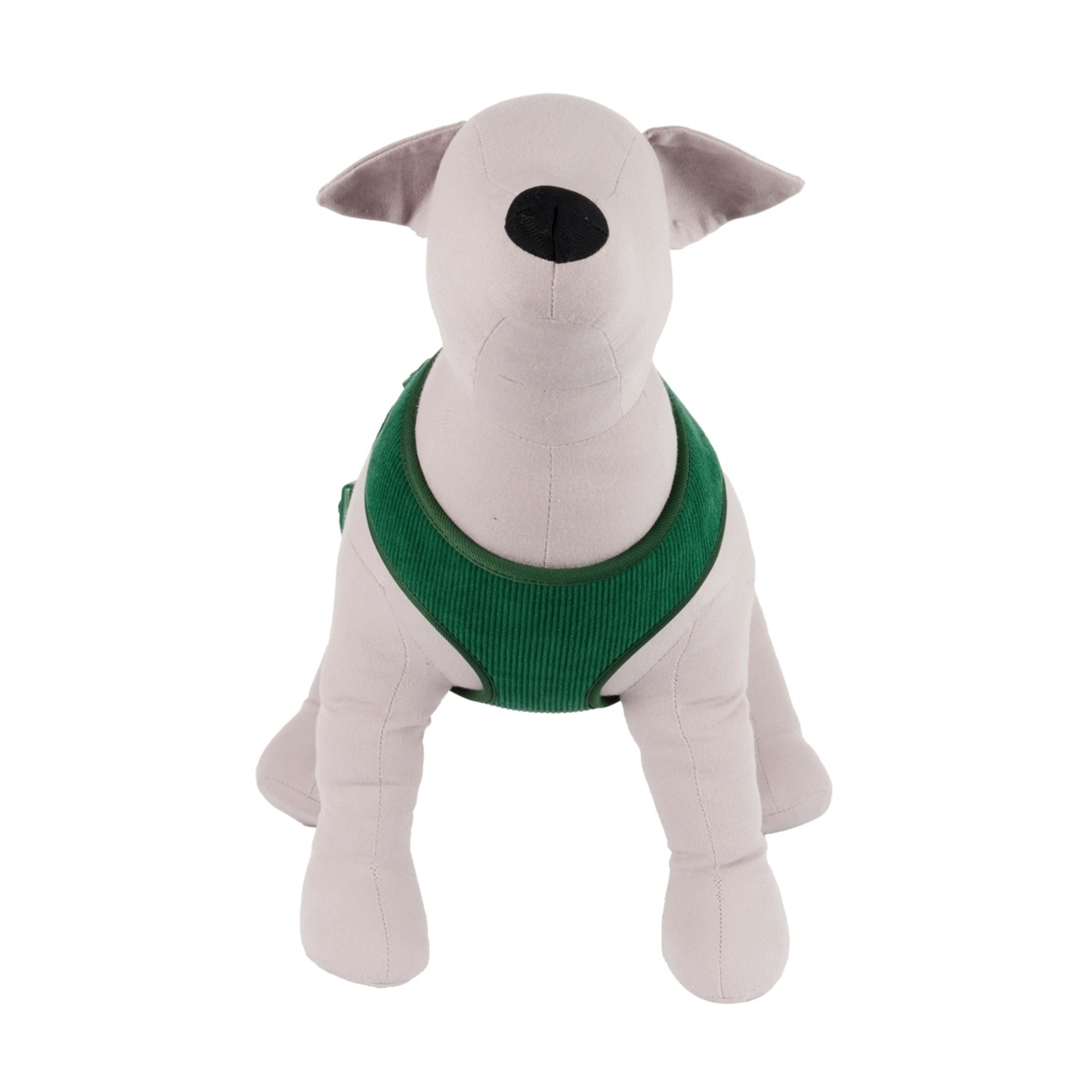 4 Pet Corduroy Harness - Medium, Deep Green, 4 of 9