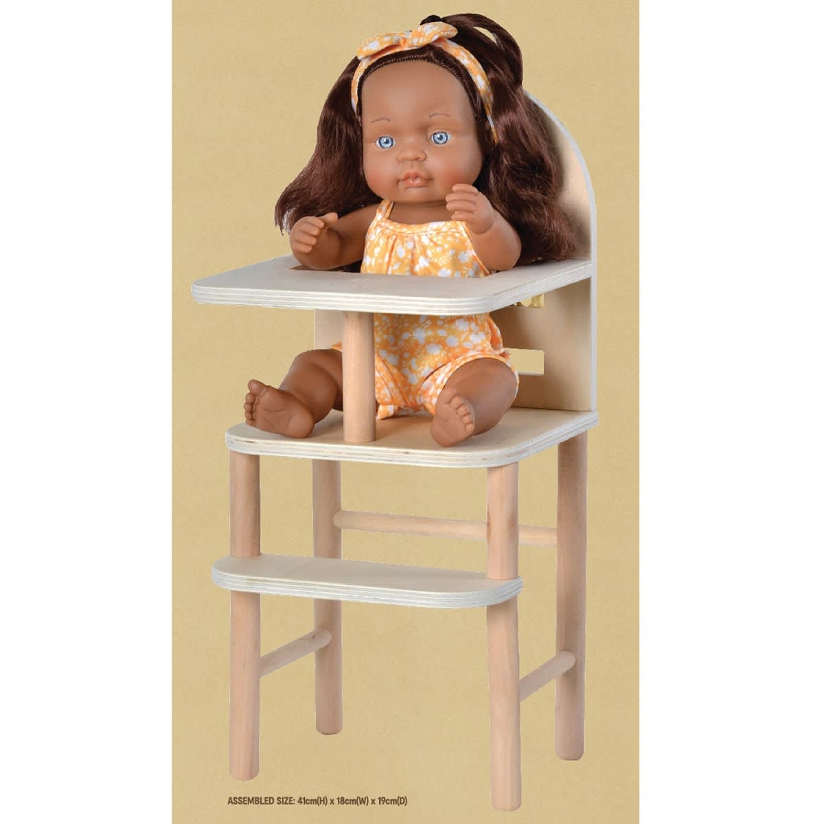 kmart Kindred Folk Little High Chair for doll Wooden toys factory BSCI FSC