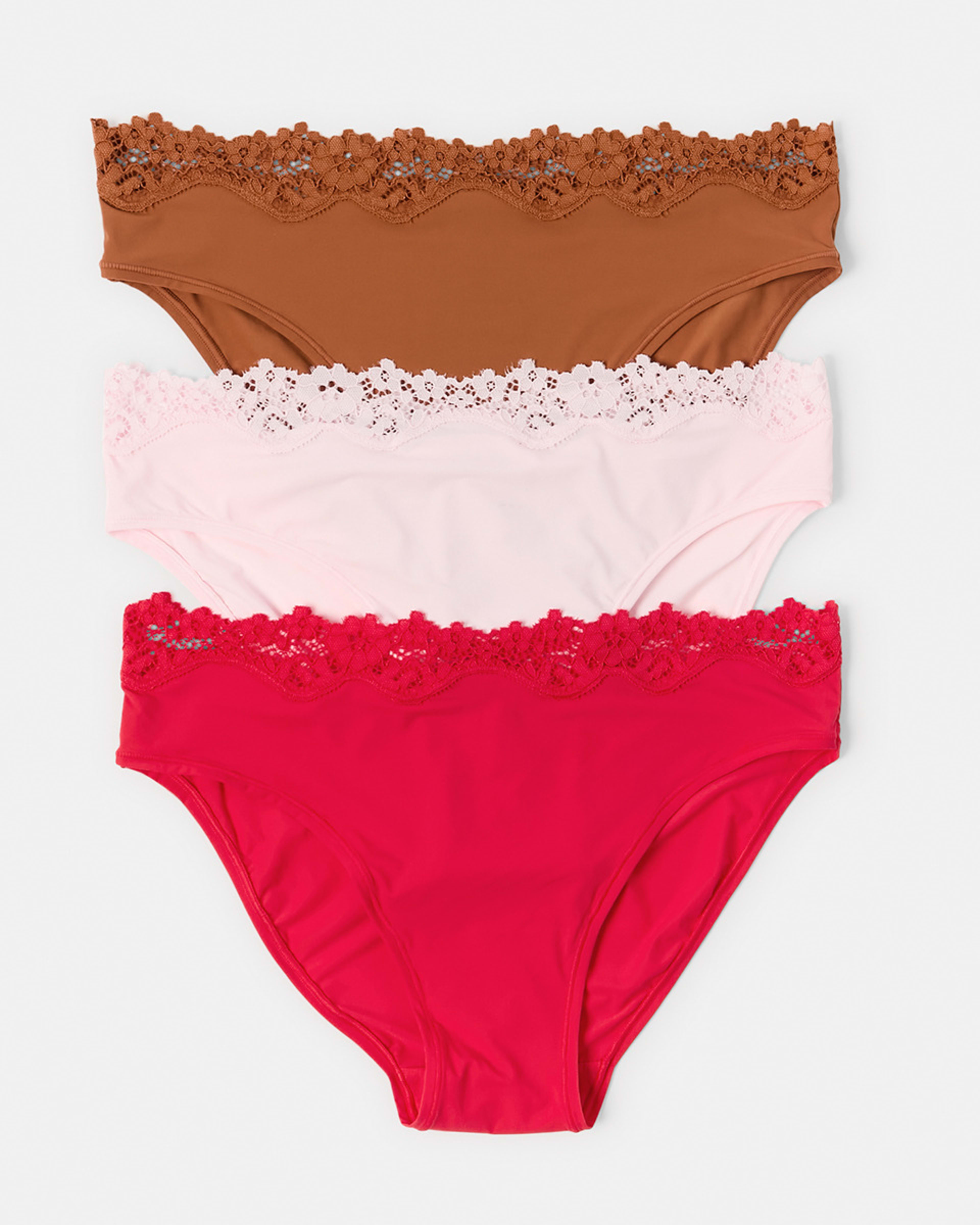 1 3 Pack Super Soft Lace Bikini Briefs Ba Tr Bb