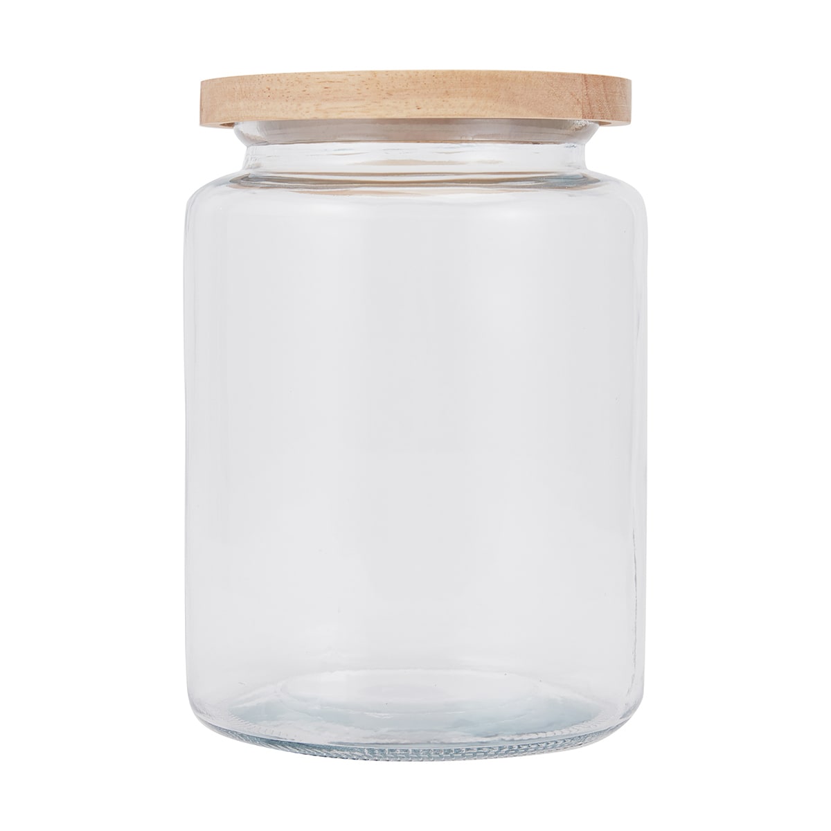 4L Glass Jar with Wood Lid - Kmart