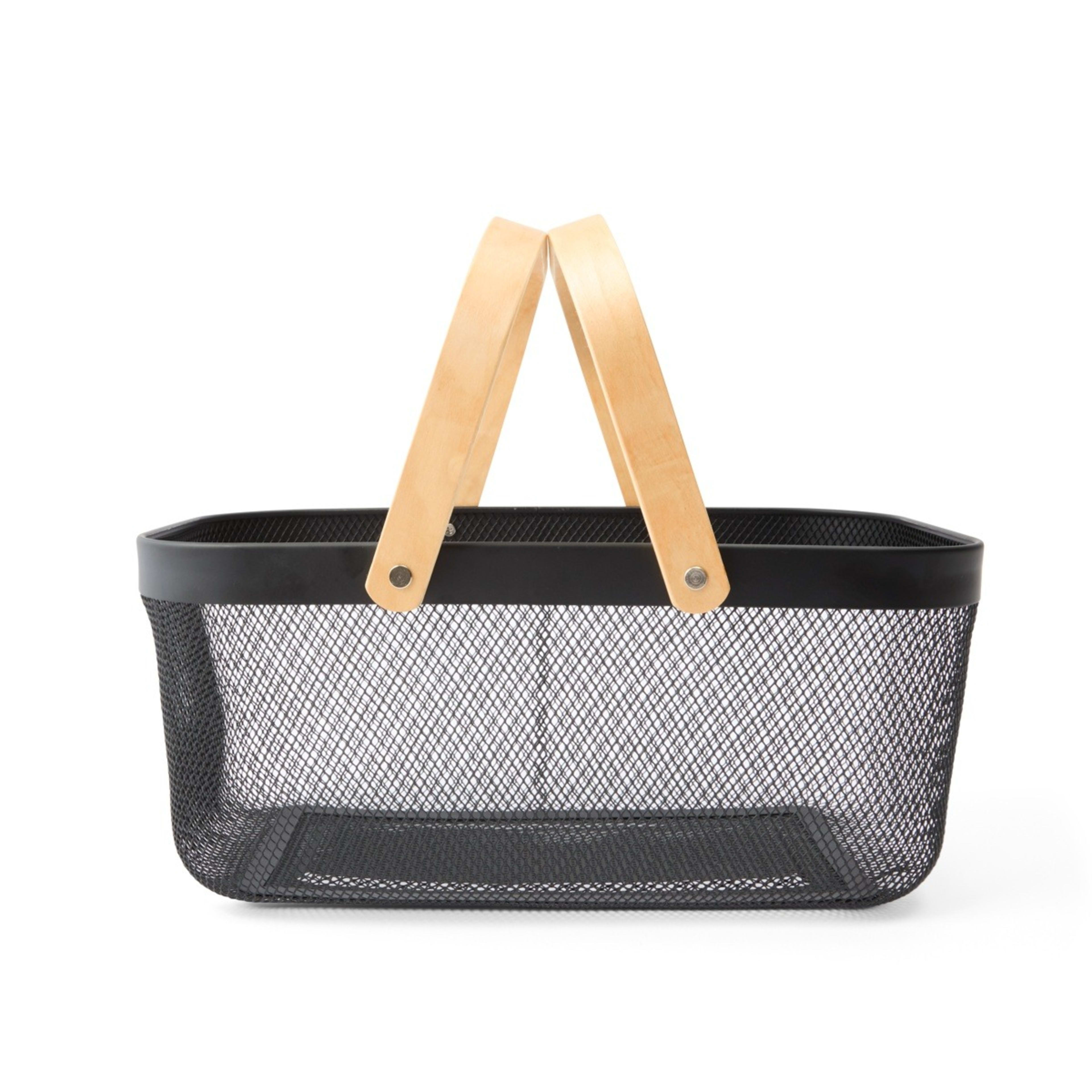 5 Mesh Basket - Large, Black, 5 of 7