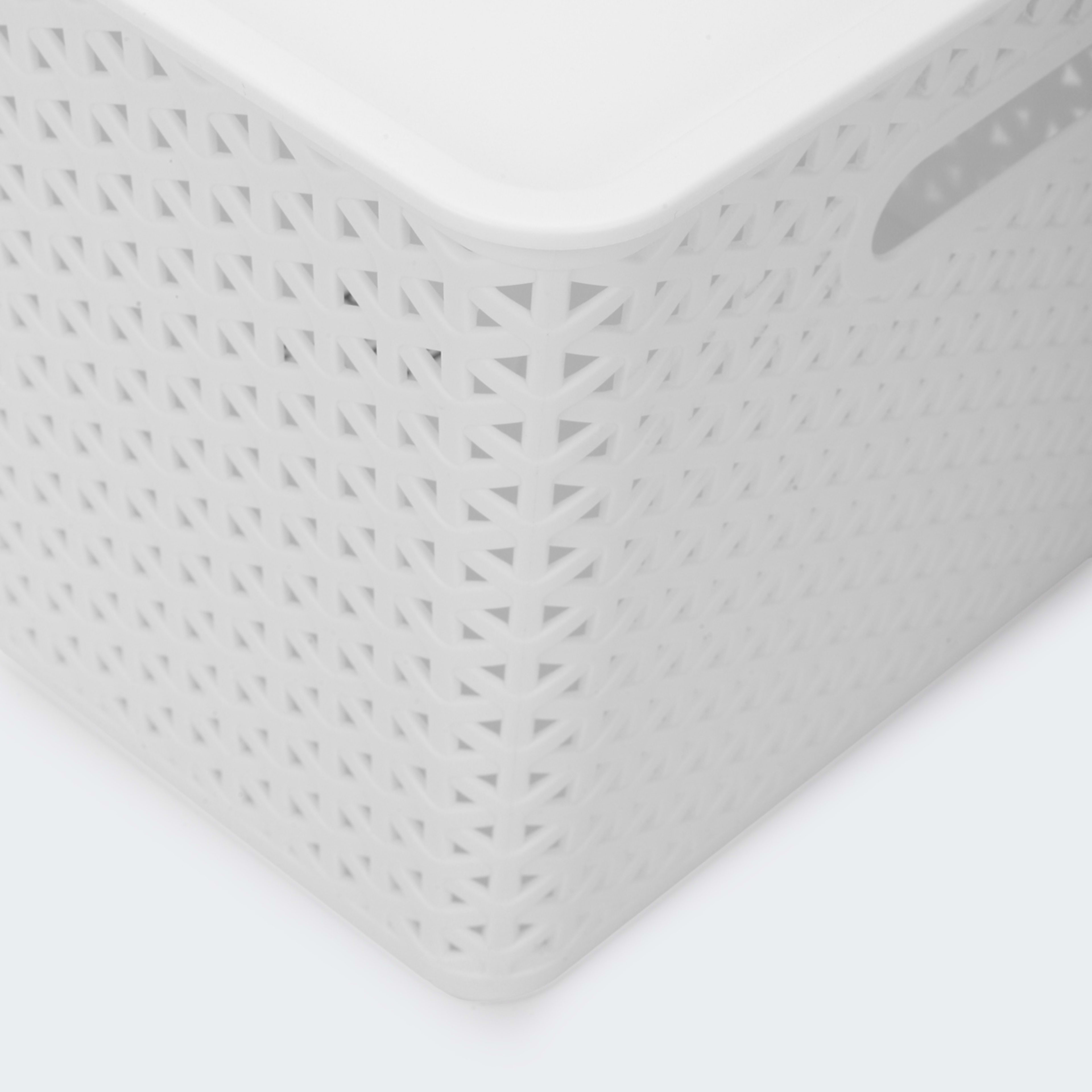 Storage Container with Lid Large, White Kmart