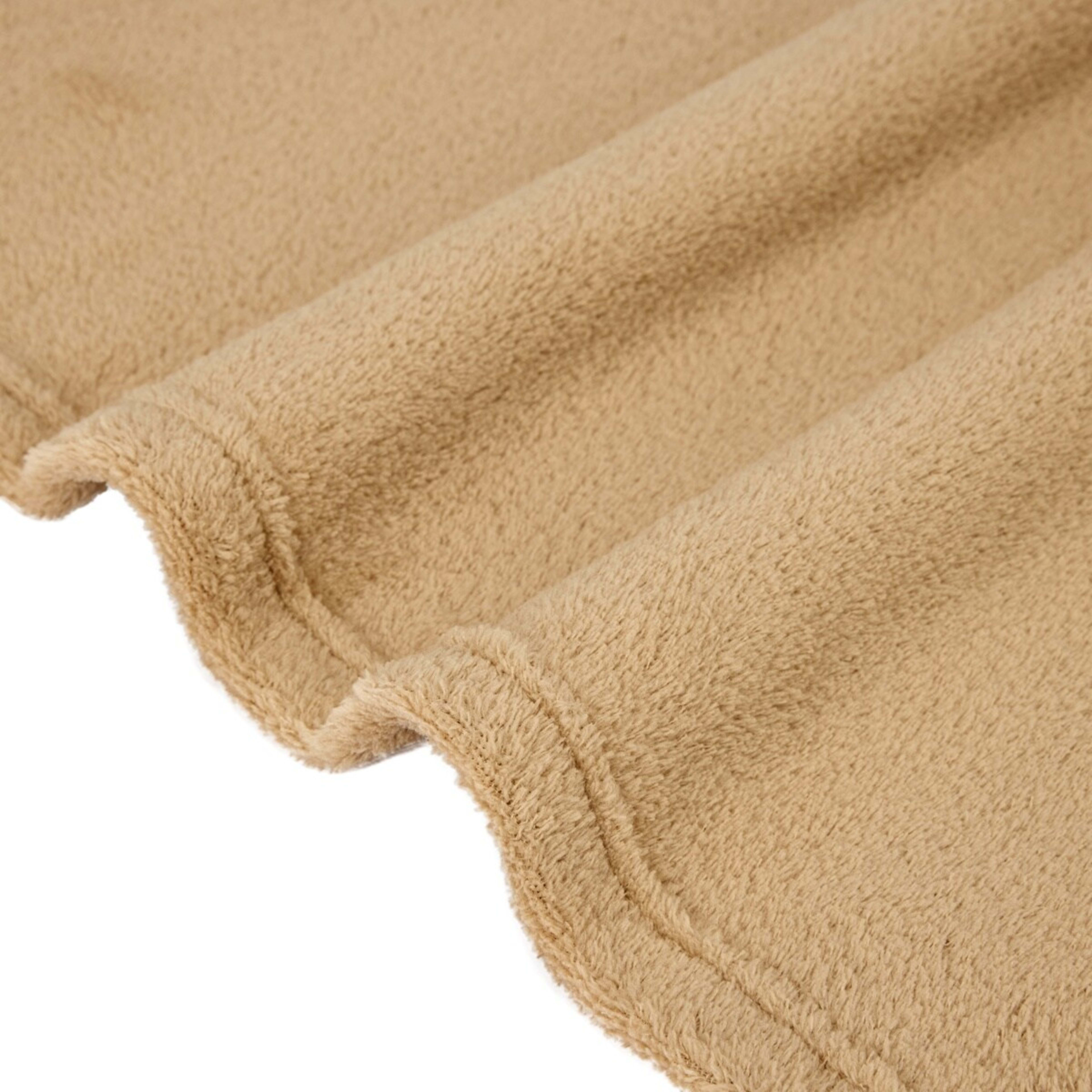 5 Soft Fleece Blanket - Double/Queen Bed, Natural, 5 of 8
