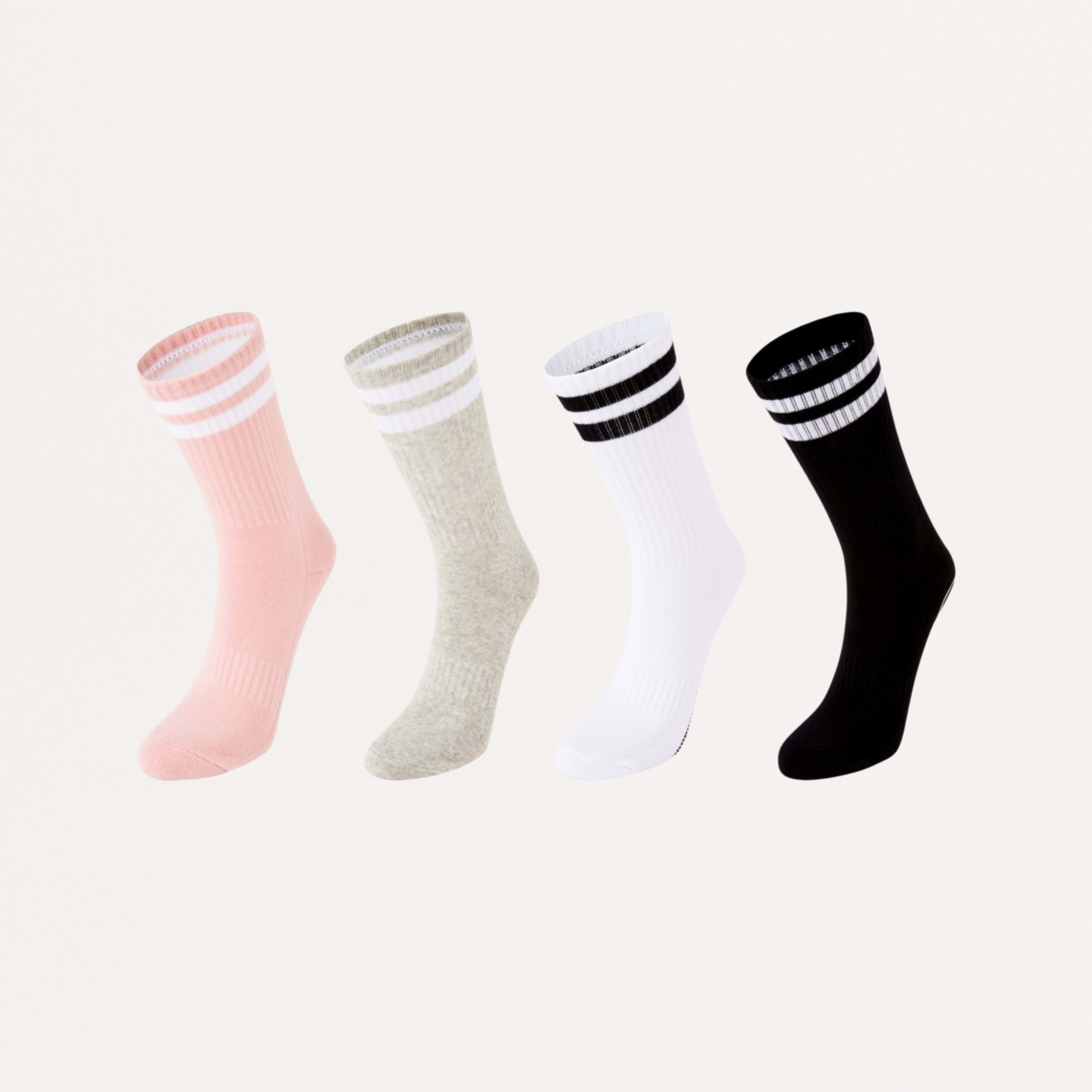 1 2 Pack Yoga Crew Socks - Assorted, 1 of 3