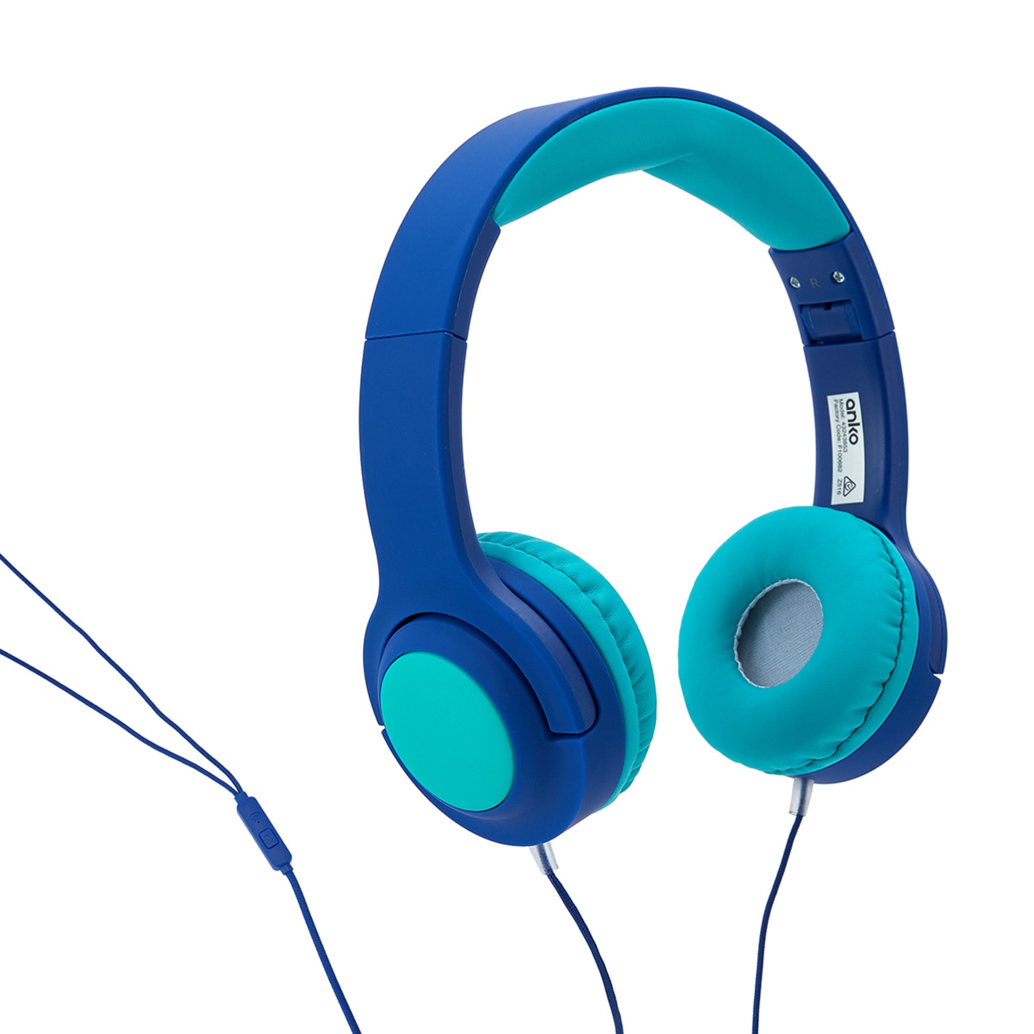 Wired OnEar Kids Headphones Teal Kmart