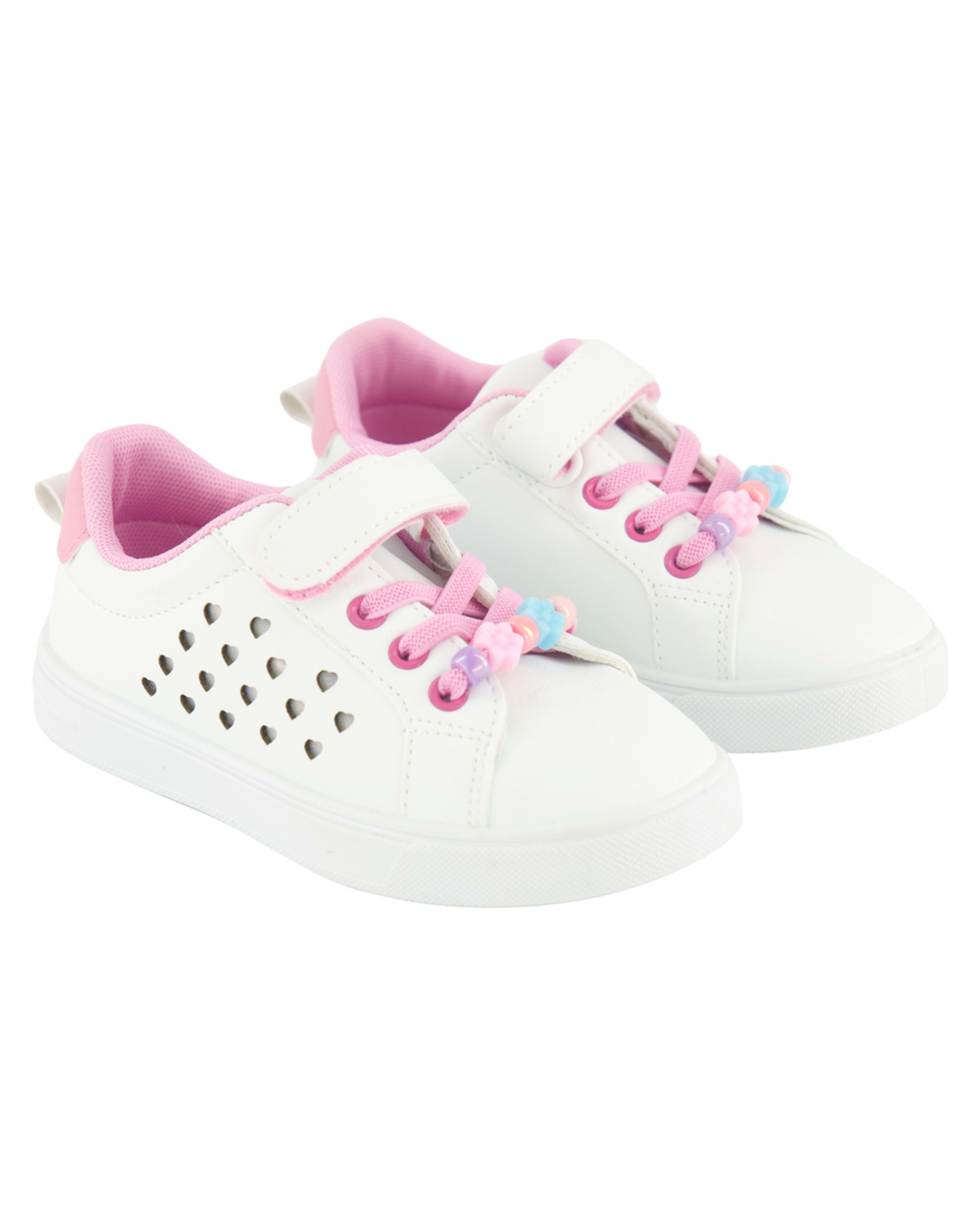 4 Junior Casual Shoes WHITE HEART, 4 of 5