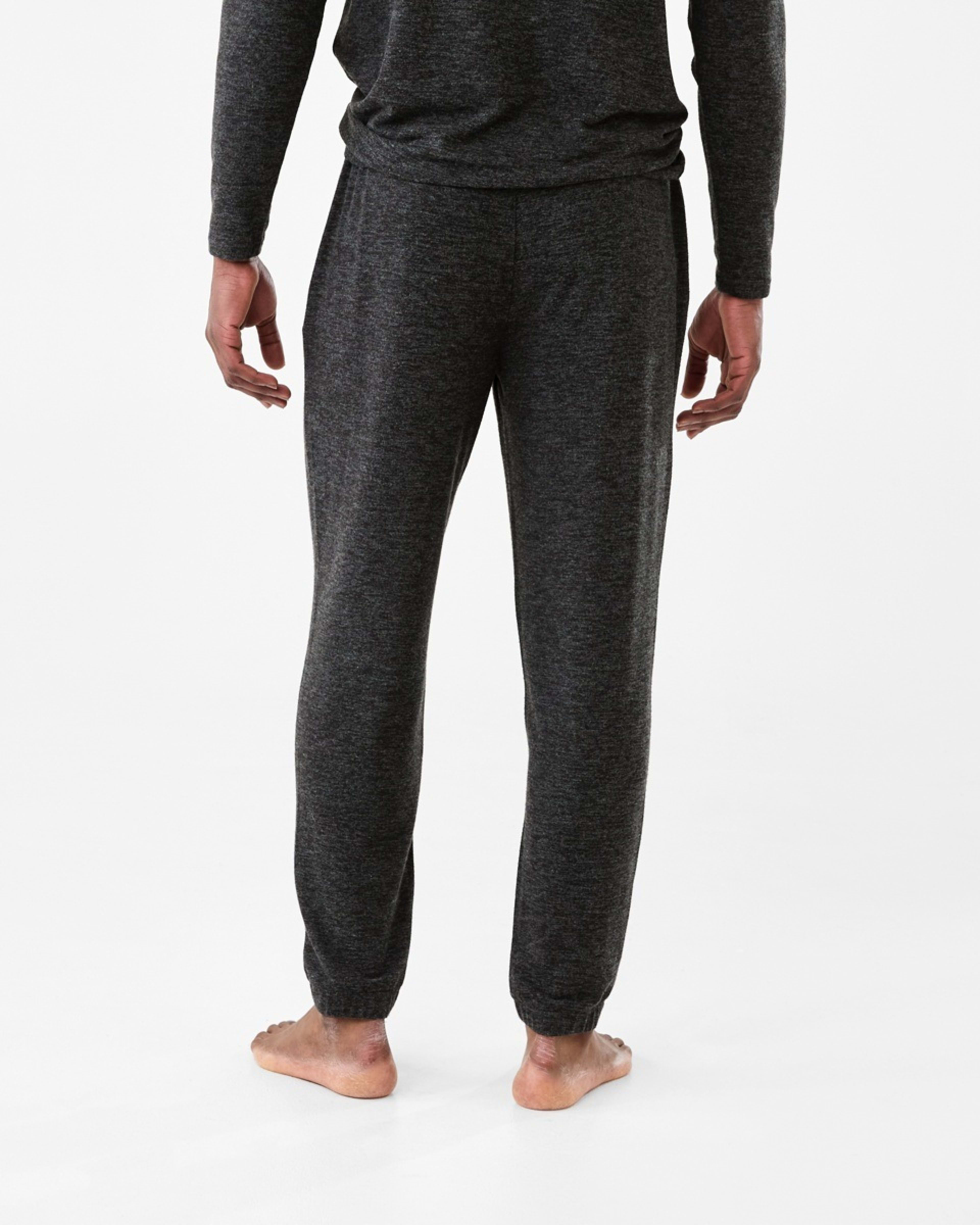 3 Brushed Slim Pants Blk Marle, 3 of 6