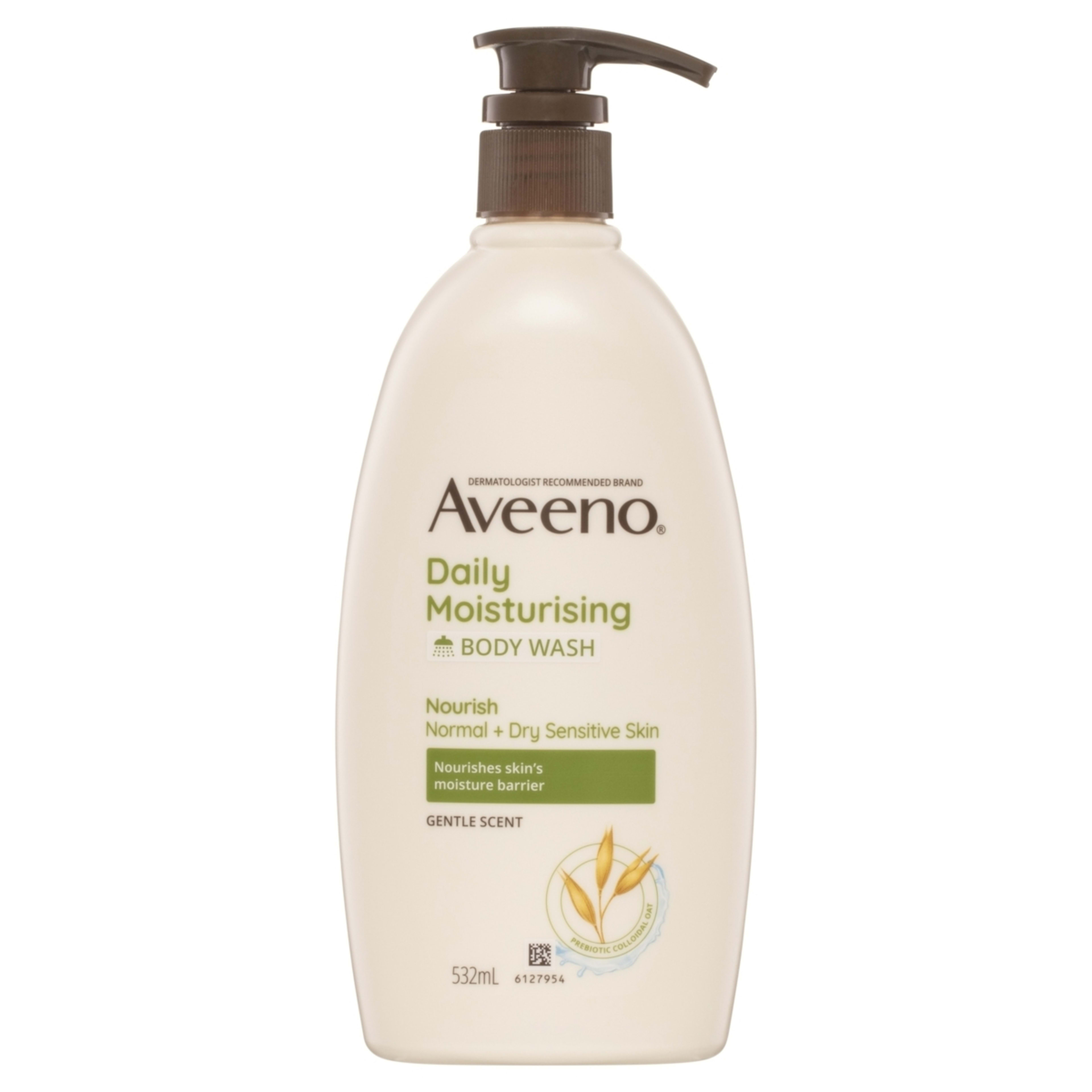 1 Aveeno Daily Moisturising Body Wash 532ml - Soothing Oatmeal