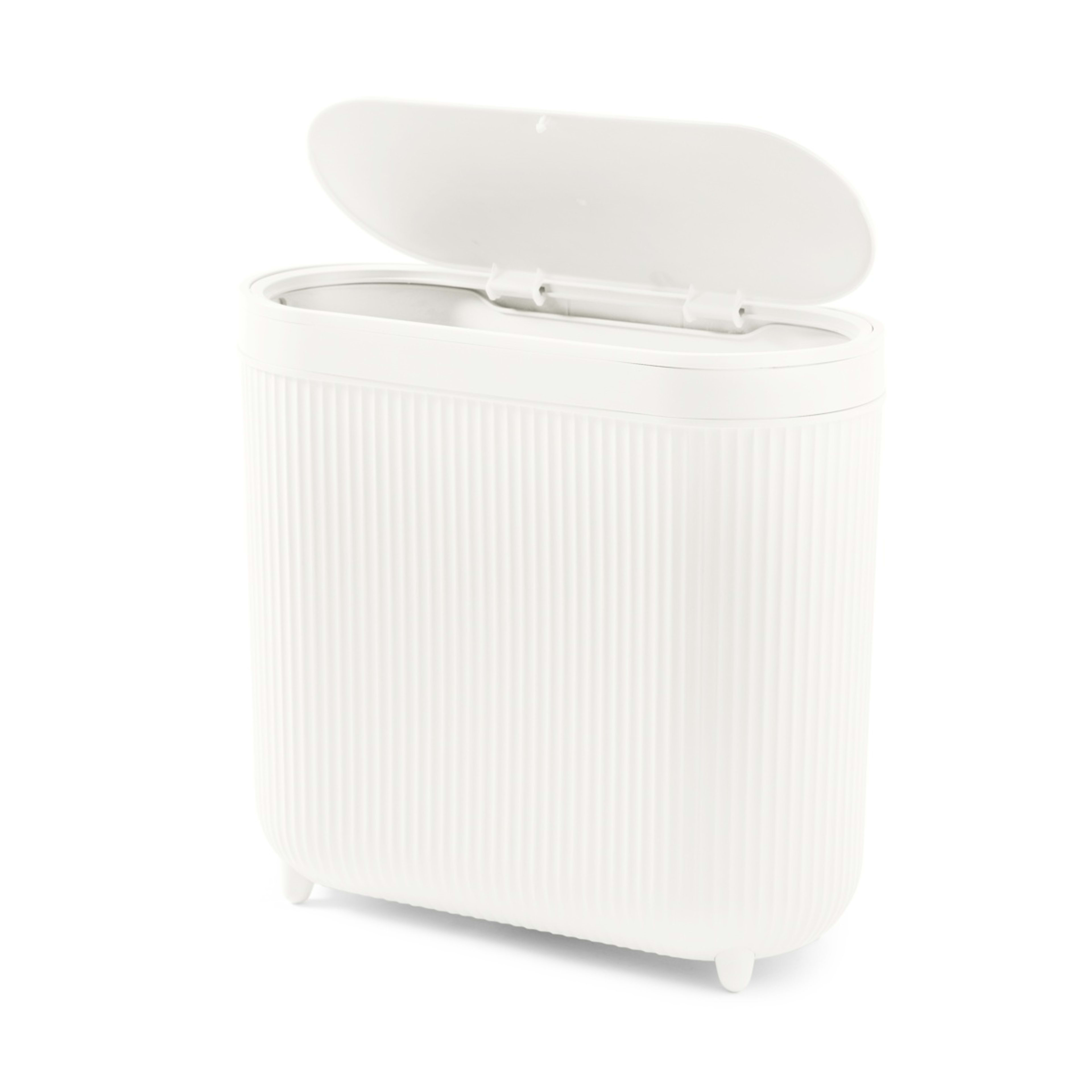 4 8L Push Top Bin - White, 4 of 10