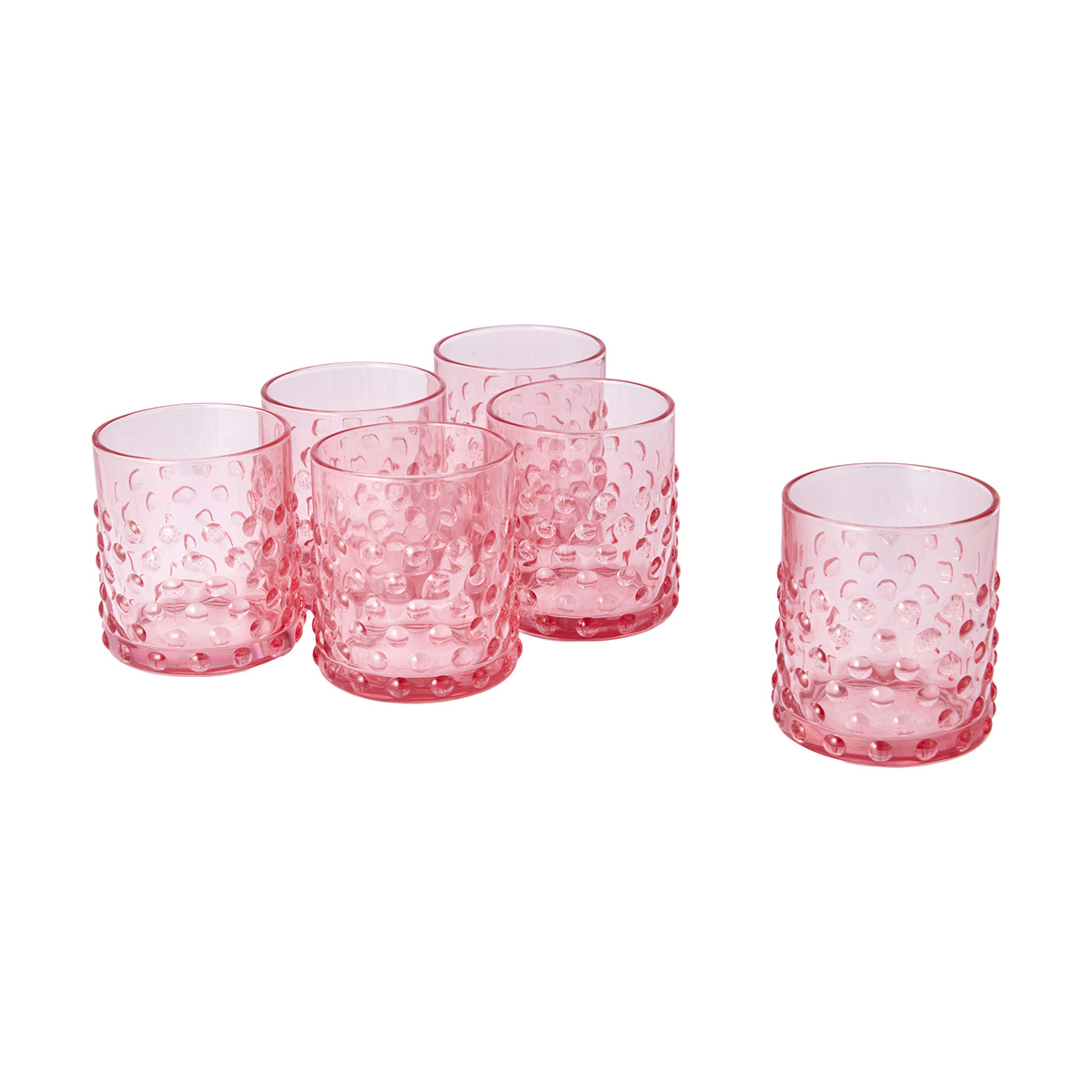 6 Pink Pom Pom Tumblers Kmart