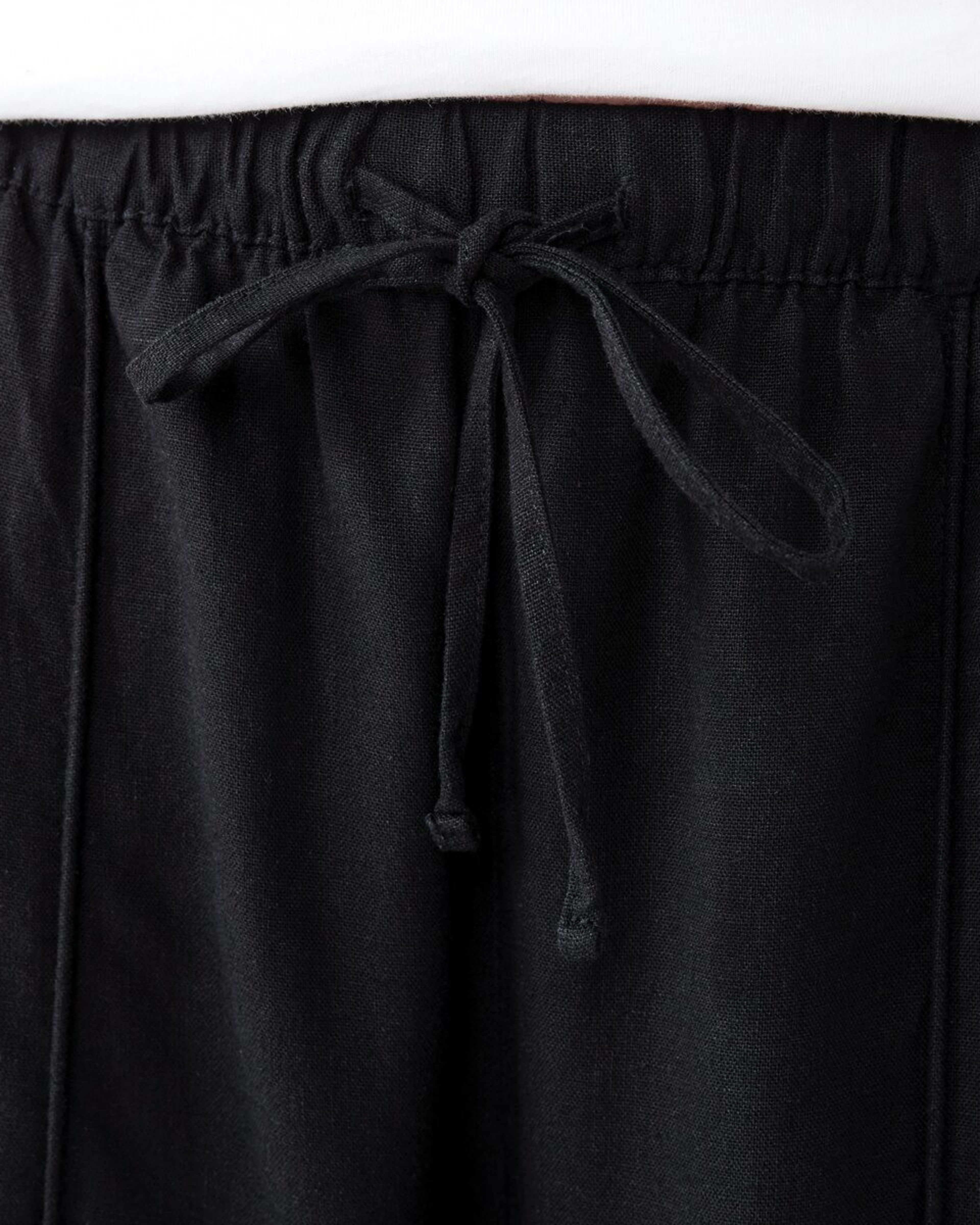 4 Textured Seam Front Pants BLACK, 4 of 5