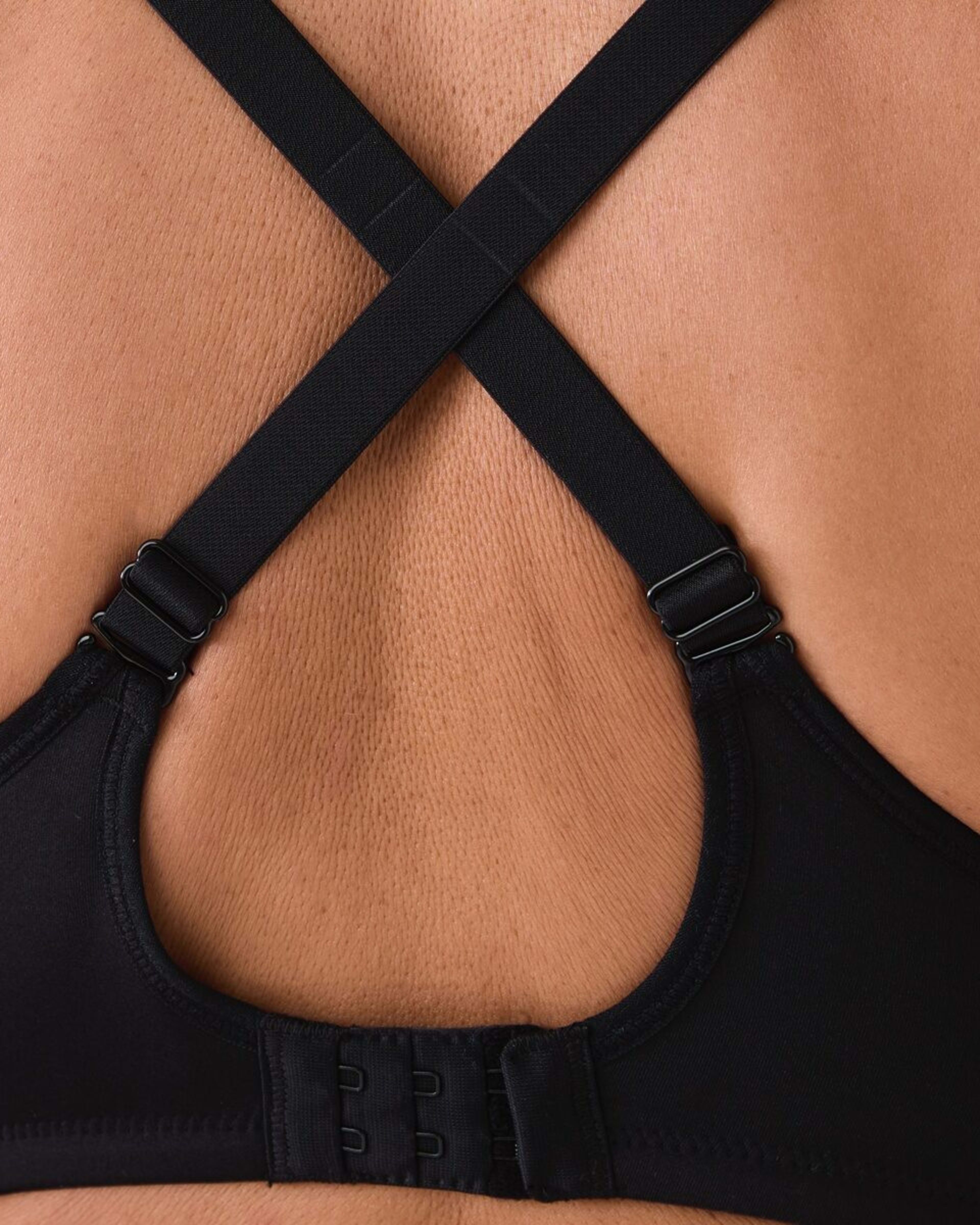 8 Cross Elastic Underwire High Support Sports Bra BLACK, 8 of 8